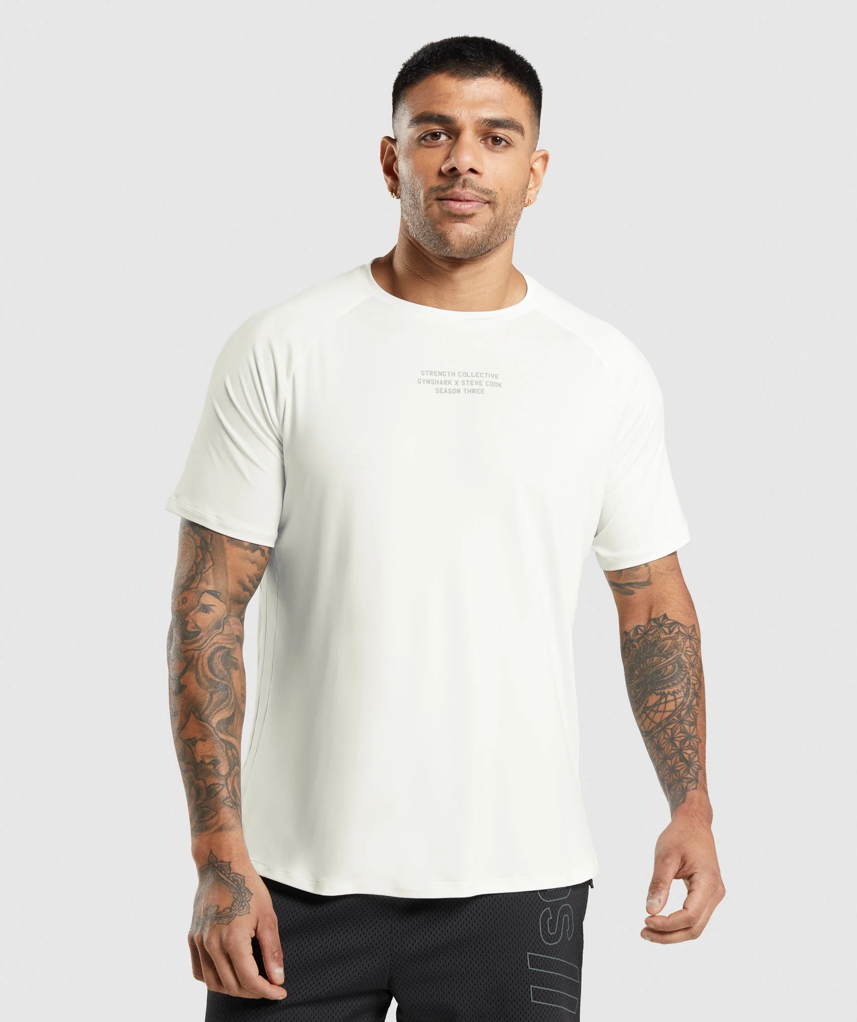 Gymshark//Steve Cook T-Shirt - Off White