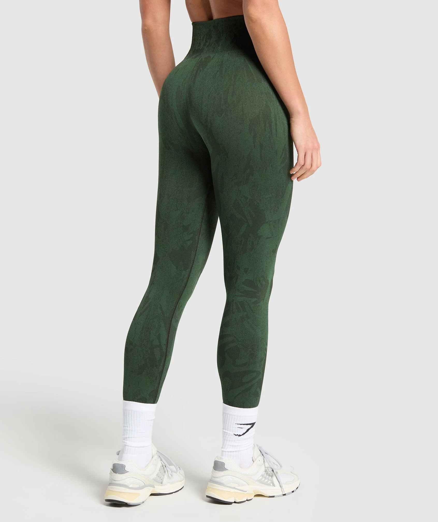 Gymshark Adapt Camo Seamless Leggings - Green