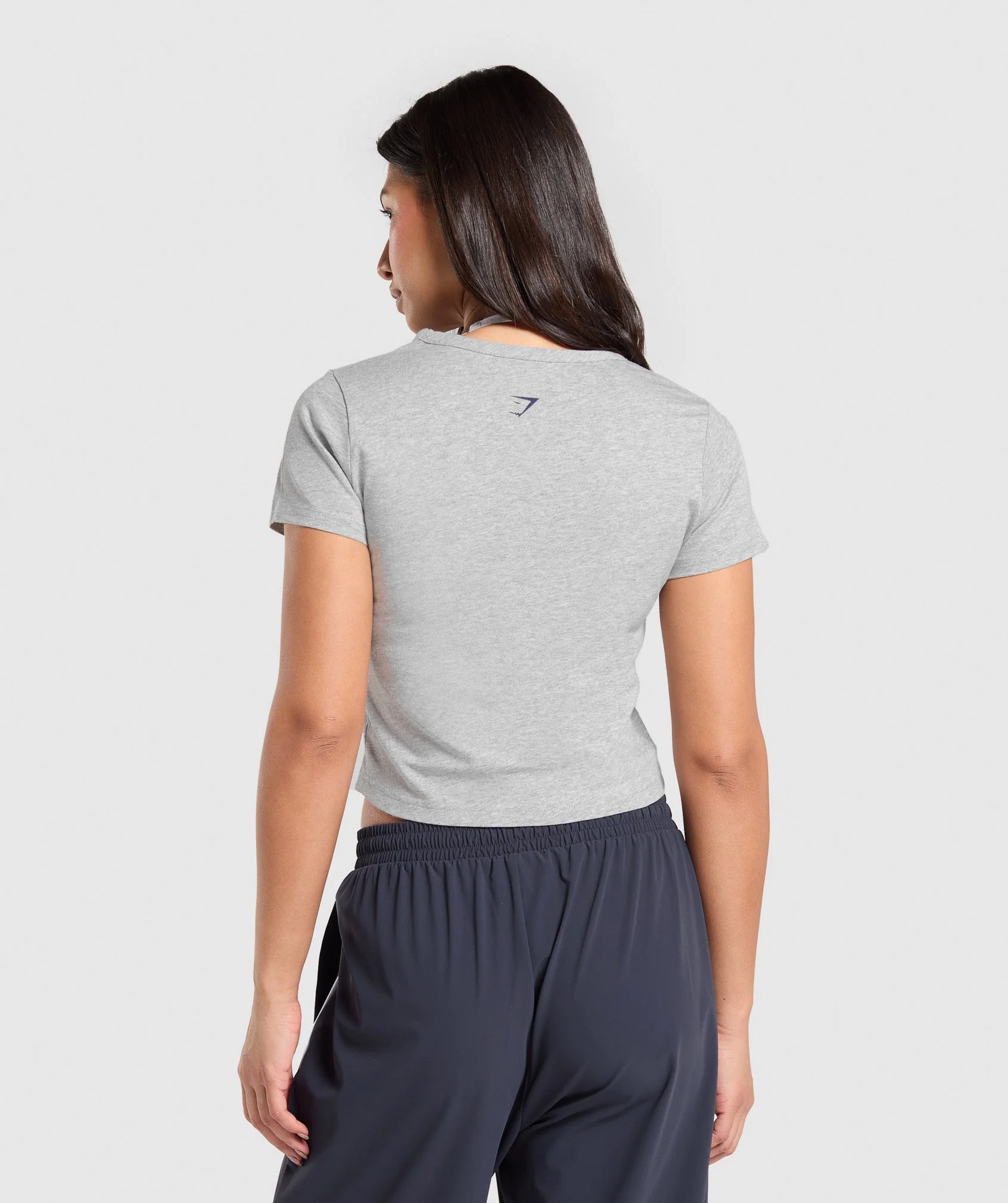 Gymshark EST 2012 Graphic Baby T-Shirt - Light Grey Core Marl