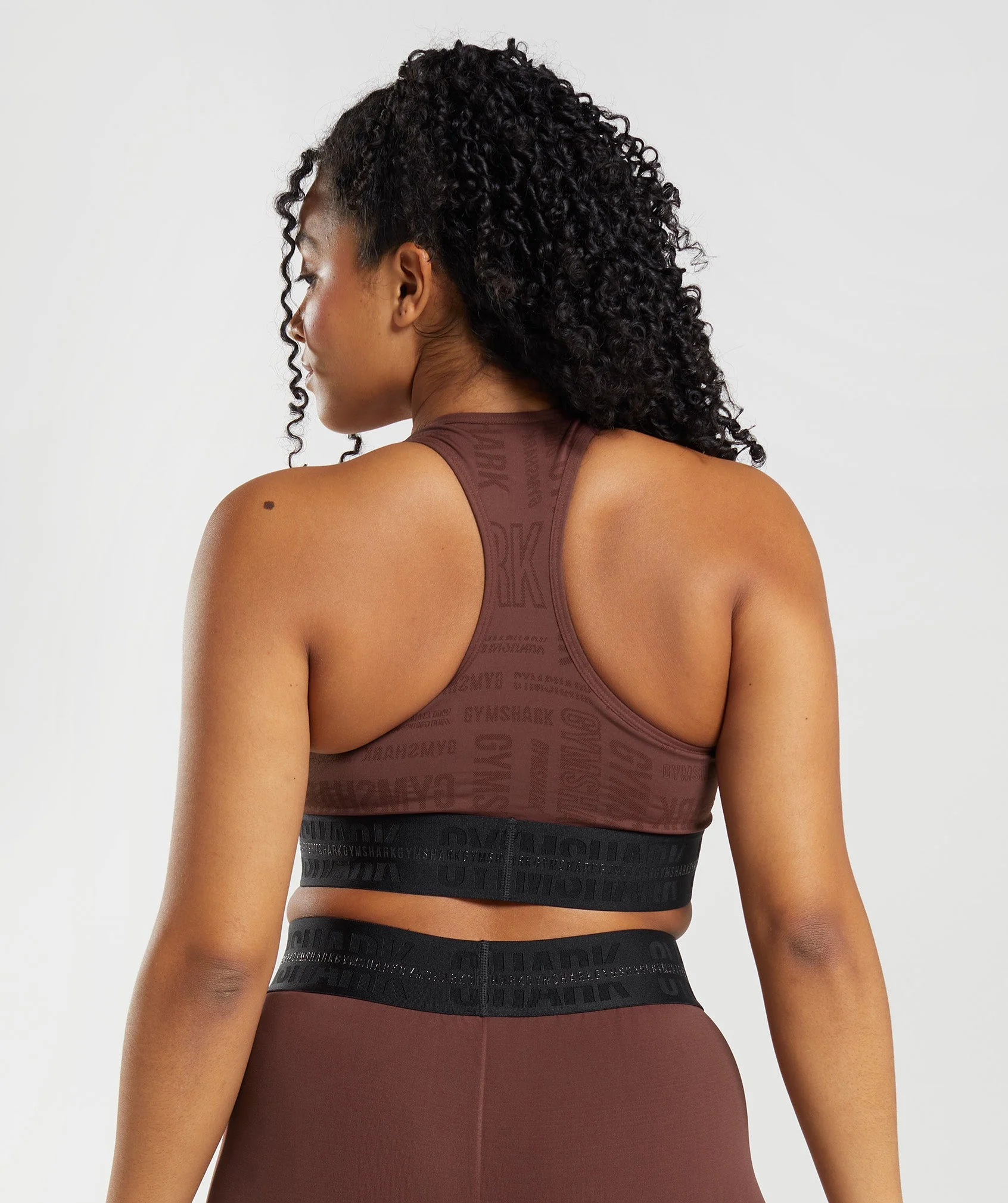 Gymshark Vision Sports Bra - Cherry Brown