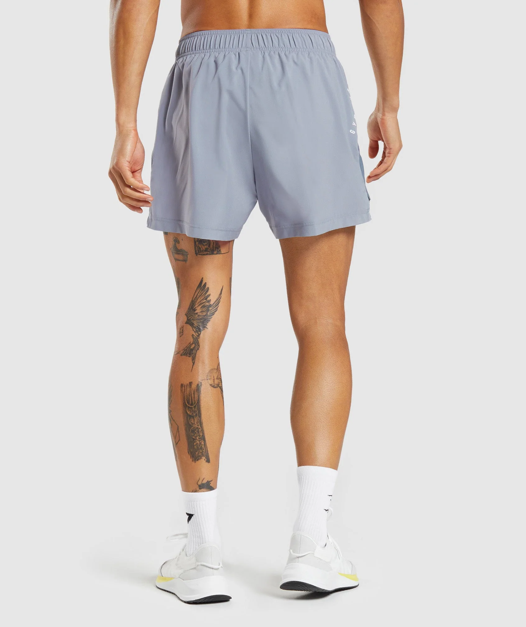 Gymshark Sport 5 Shorts - Drift Grey/Evening Blue
