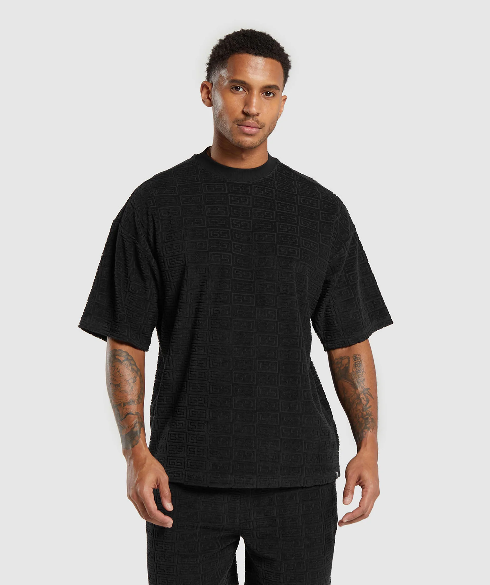 Gymshark Towelling T-Shirt - Black