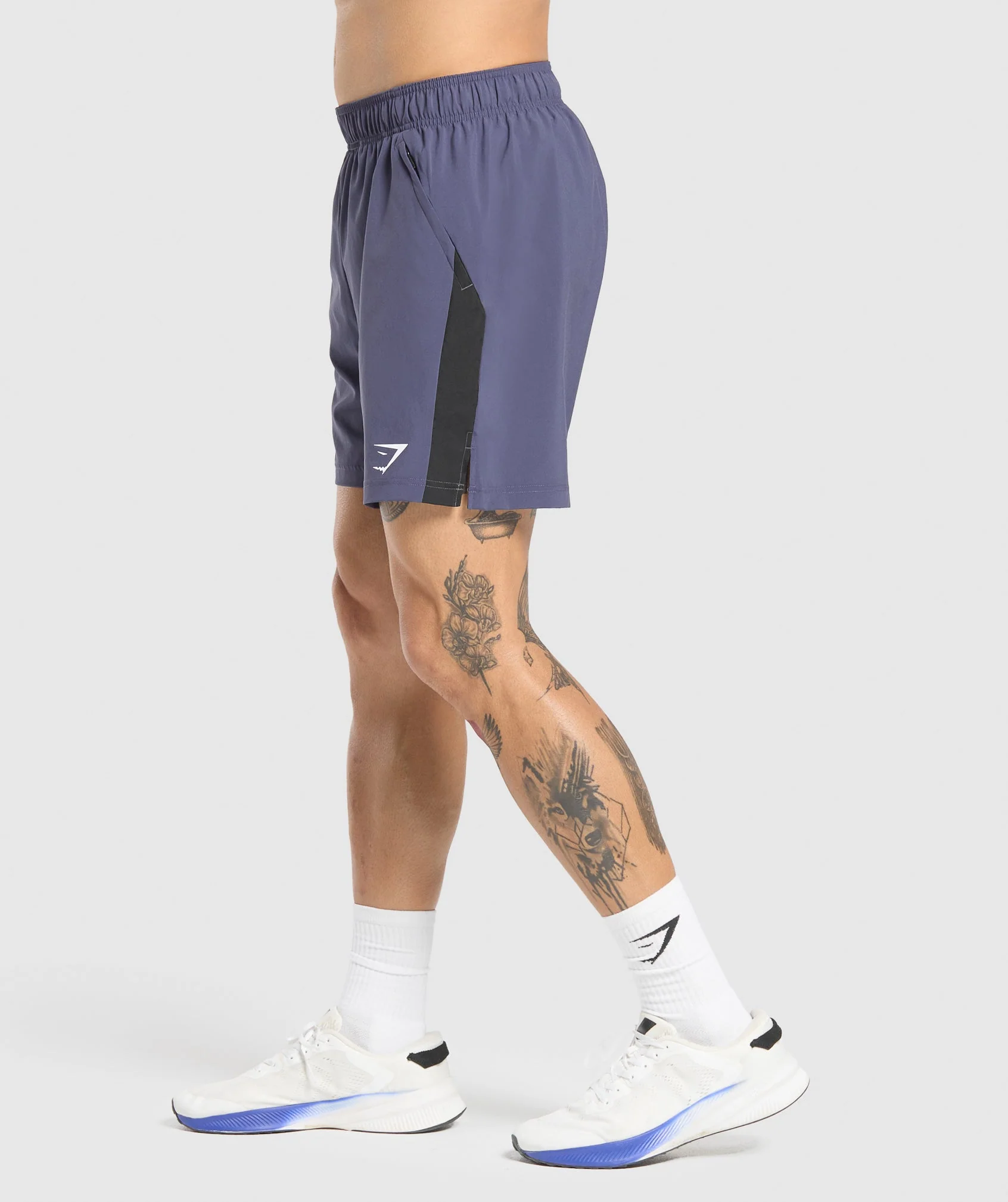 Gymshark Sport 7 Shorts - Weighted Purple/Black