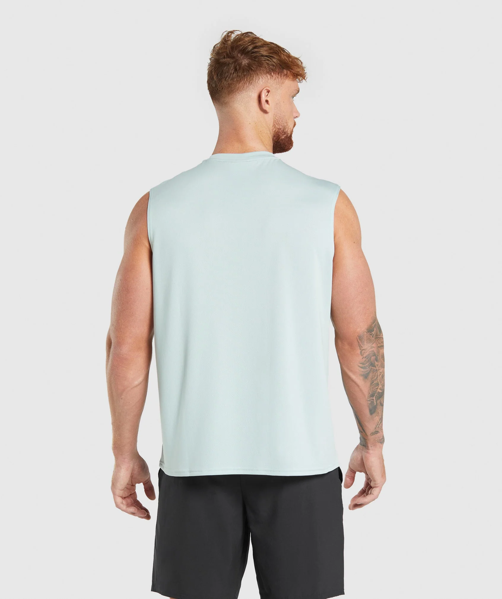 Gymshark Oversized Performance Tank - Cool Blue