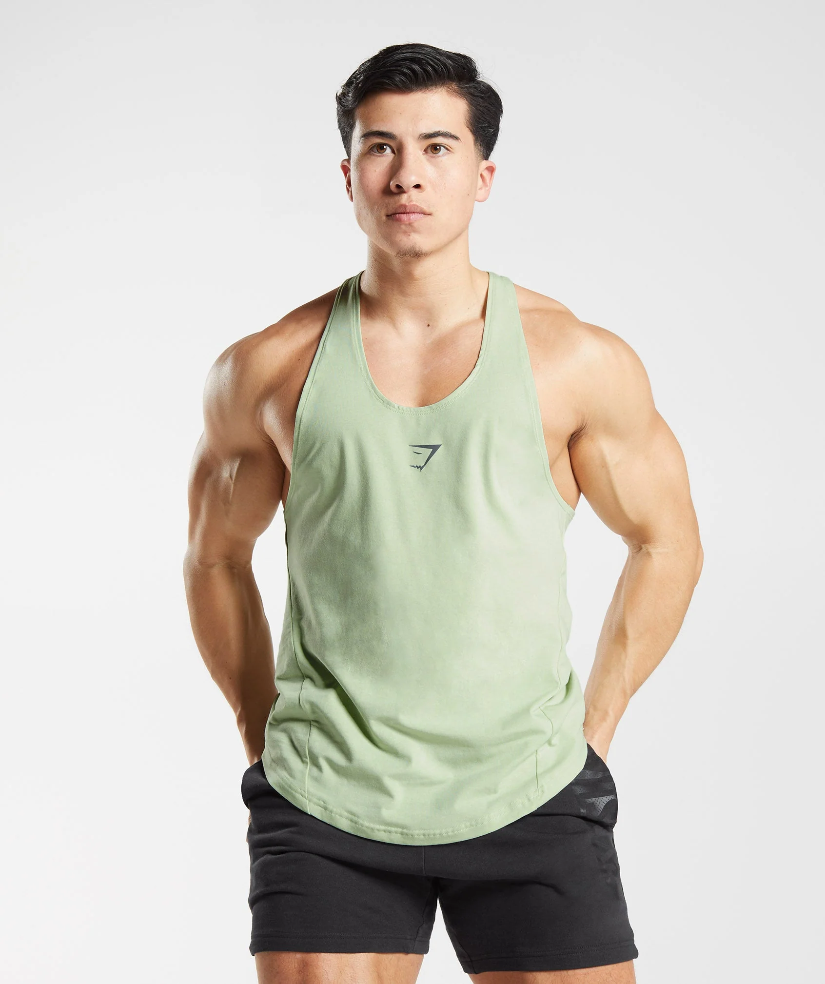 Gymshark Bold Stringer - Flora Green