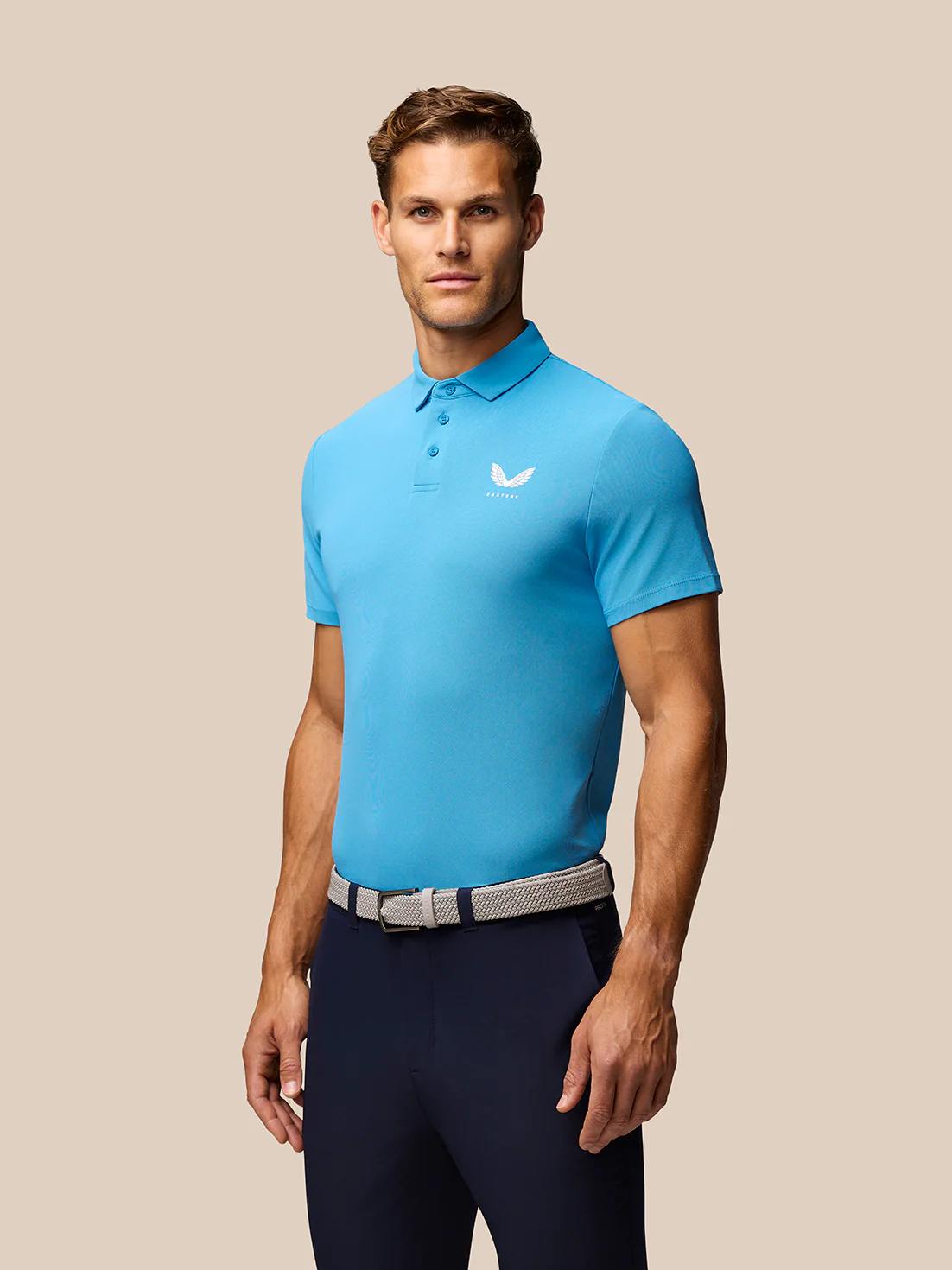 Club Golf Polo - Corn Blue