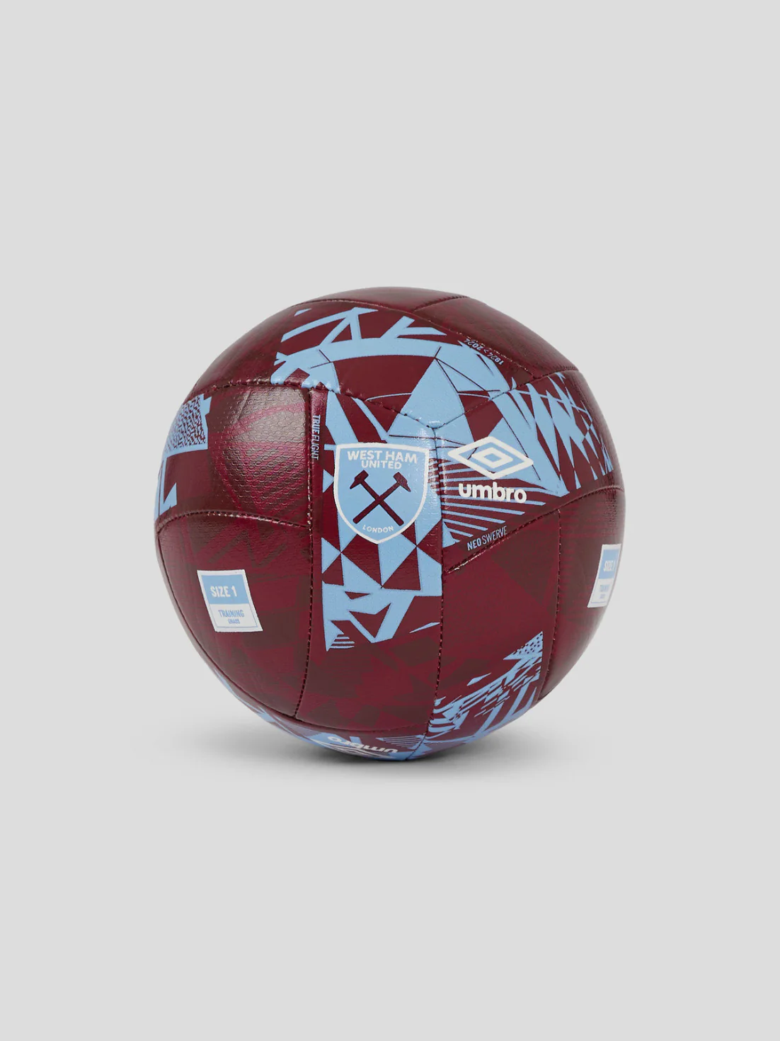 West Ham United Neo Swerve Mini Size 1 Ball - New Claret