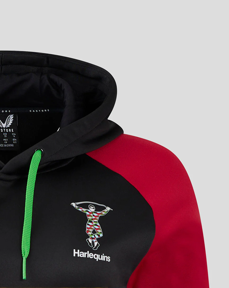 Harlequins Women's 24/25 Overhead Training Hoody - Black