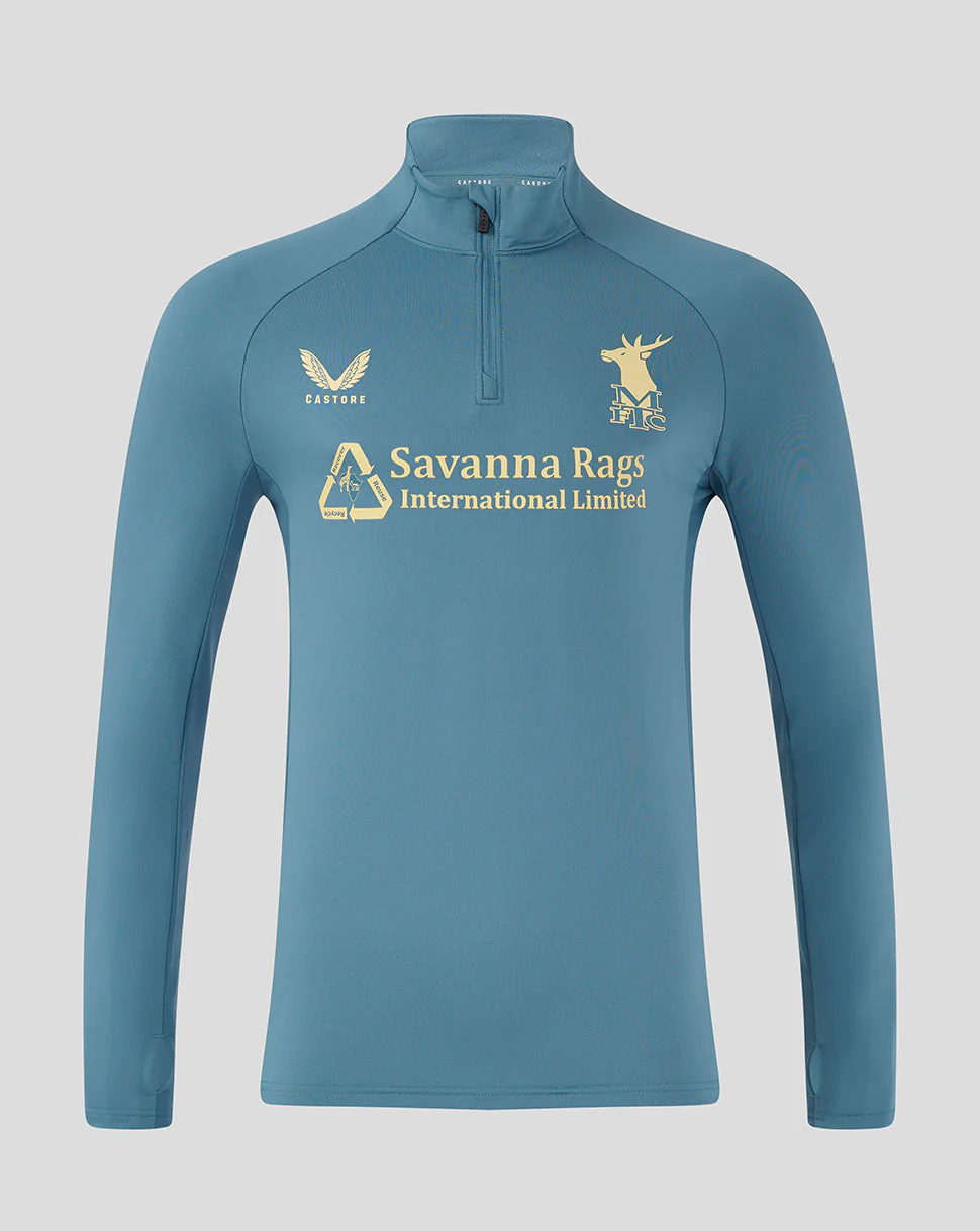 Mansfield Men's 24/25 Training 1/4 Zip - Light Blue