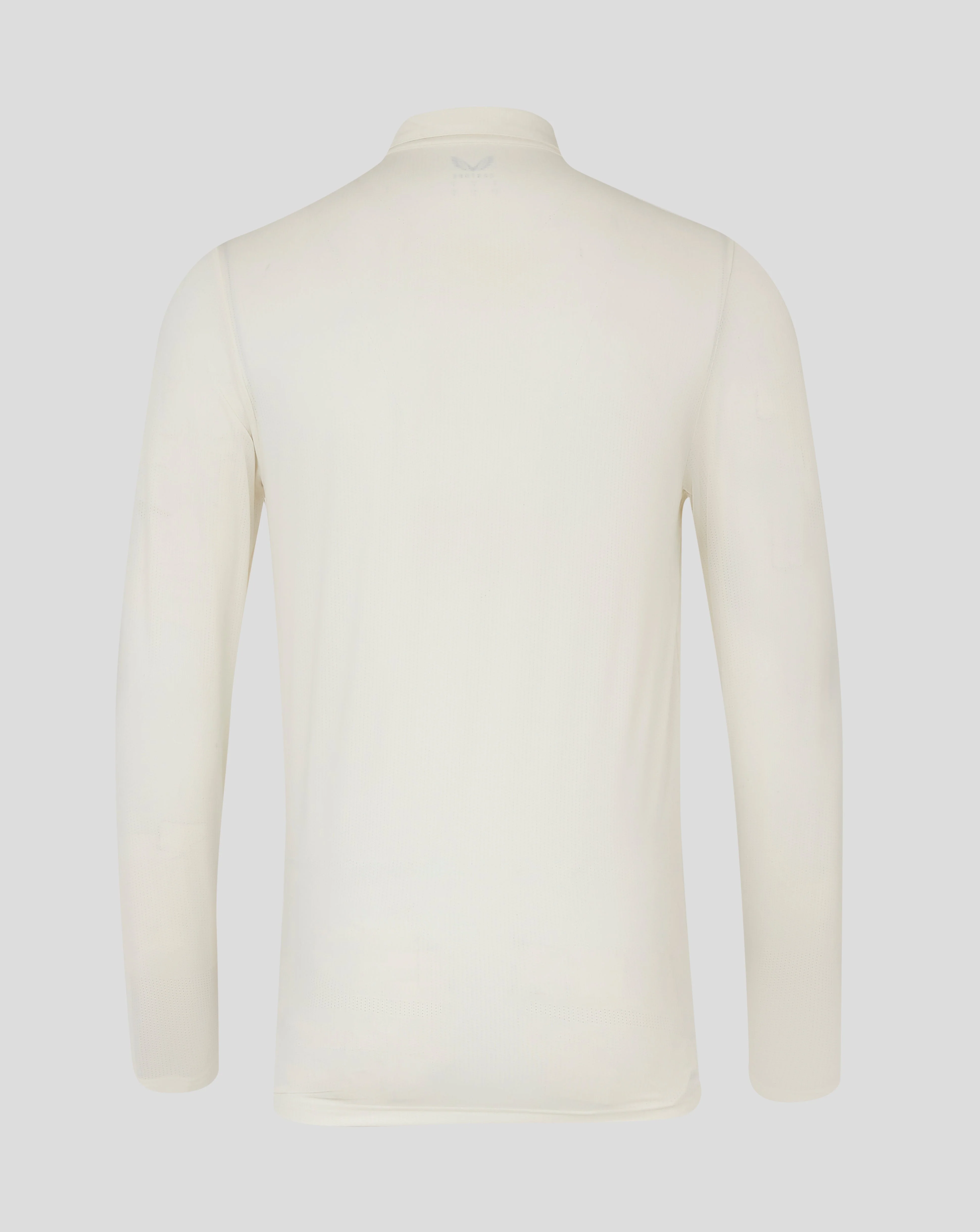 Mens Cricket Long Sleeve Tech Playing Shirt - Cannoli Cream