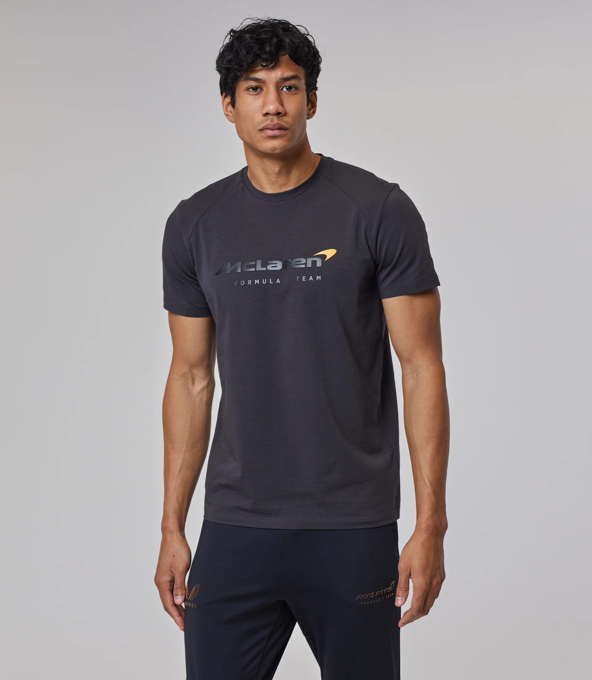 Dark Grey McLaren Active Dualbrand Fanwear T-Shirt