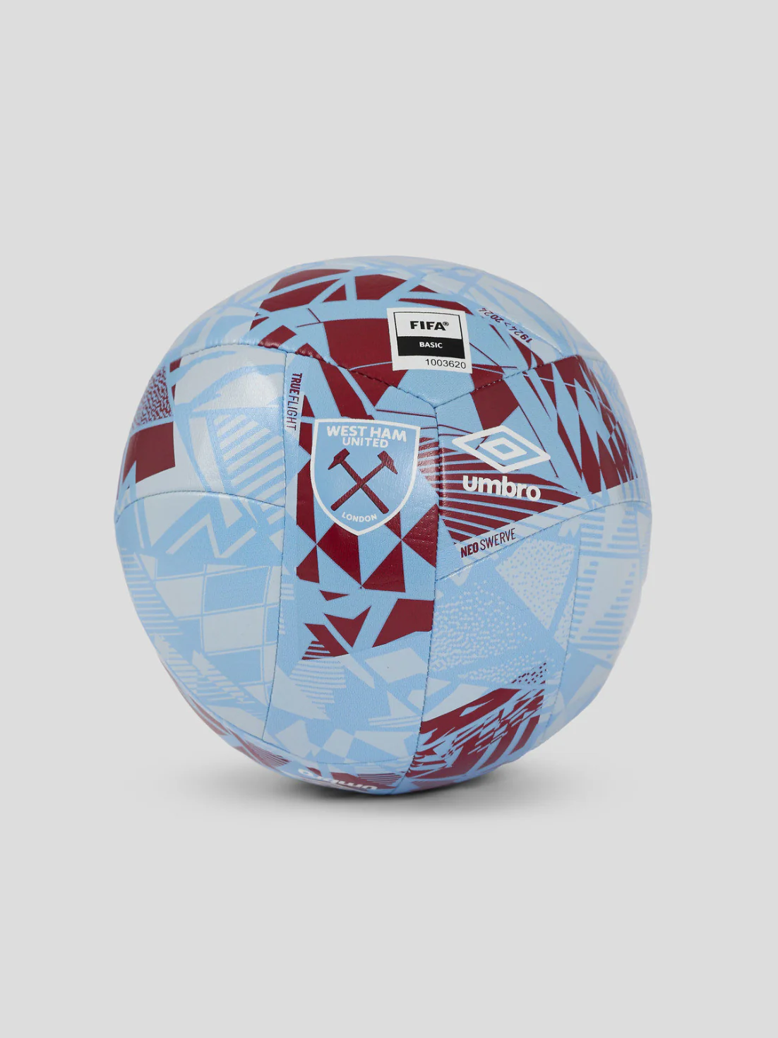 West Ham United Neo Swerve Size 5 Ball - Blue