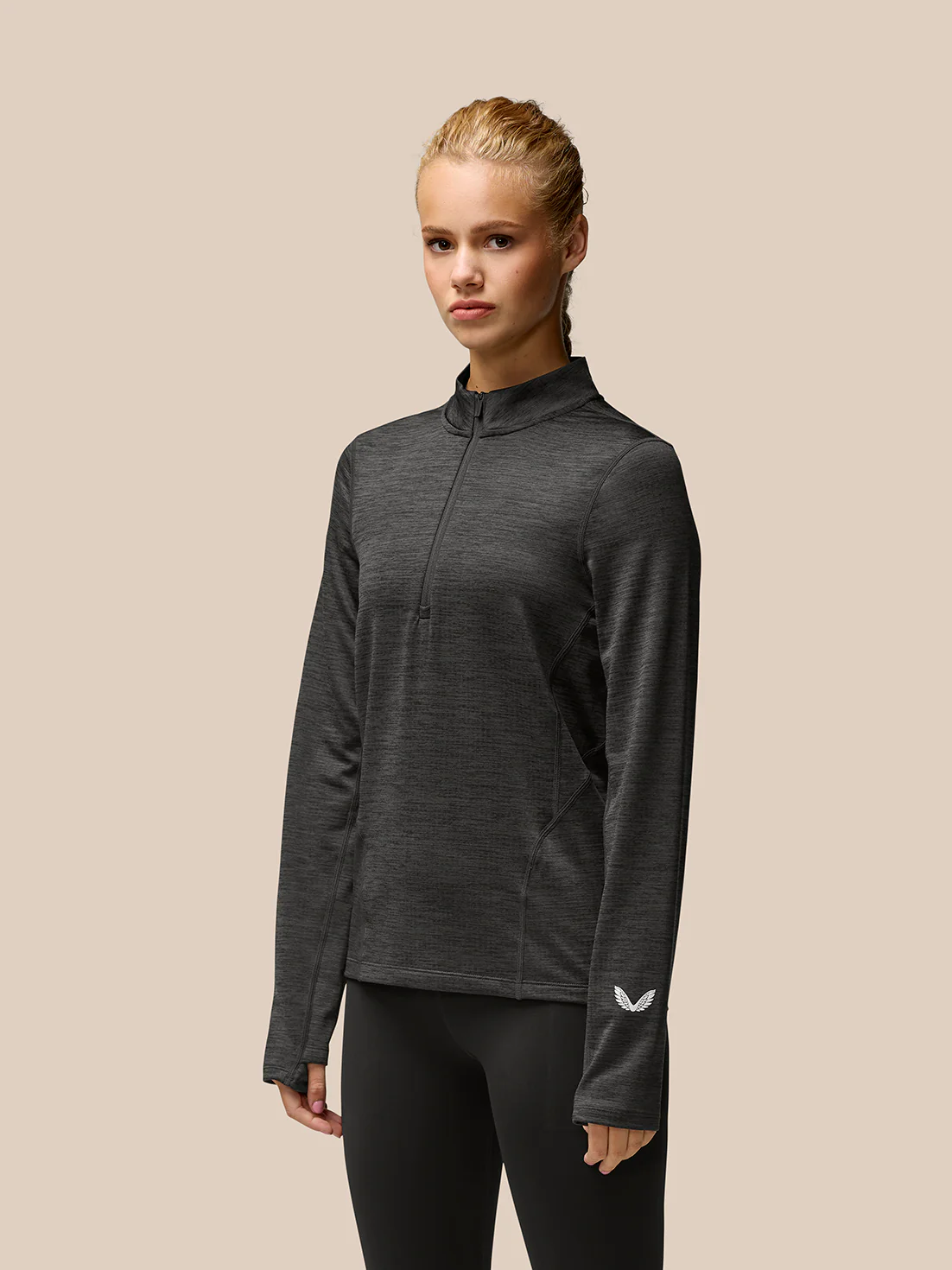 Flow Training 1/2 Zip Top - Black