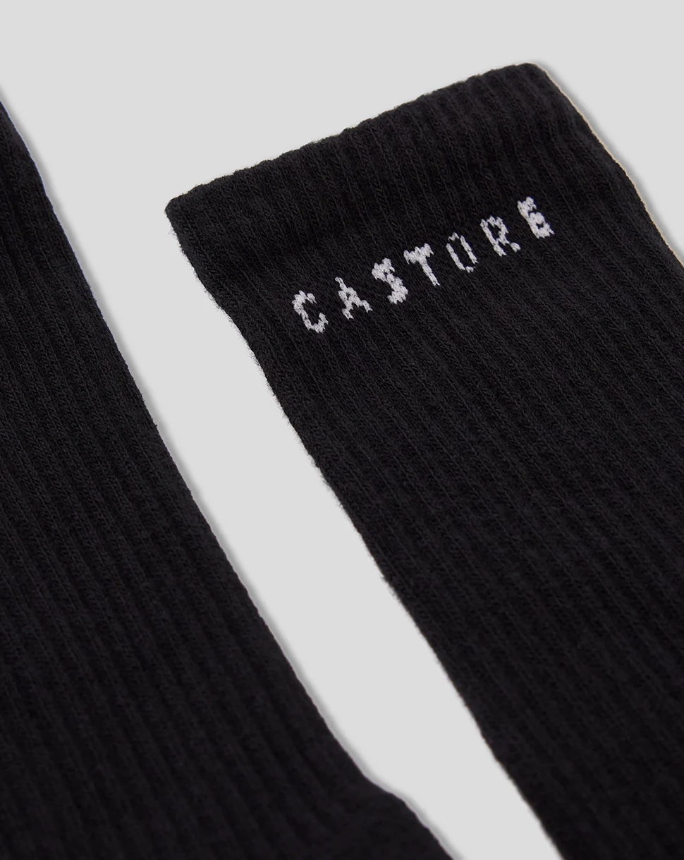 Black Crew Sock 2pk