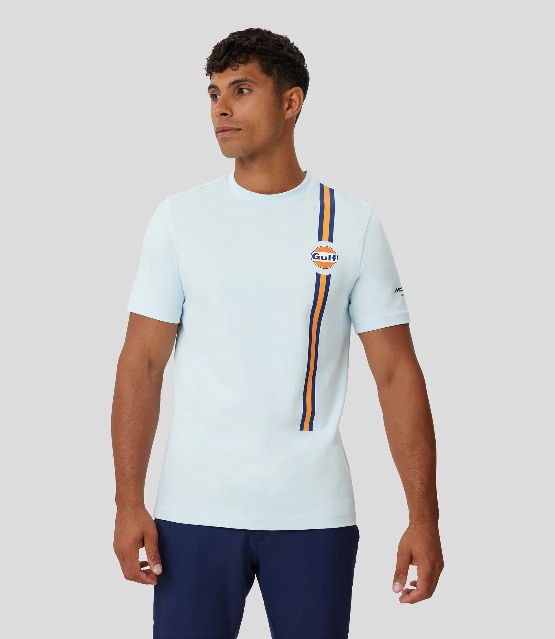 Blue McLaren Gulf Core Logo T-Shirt