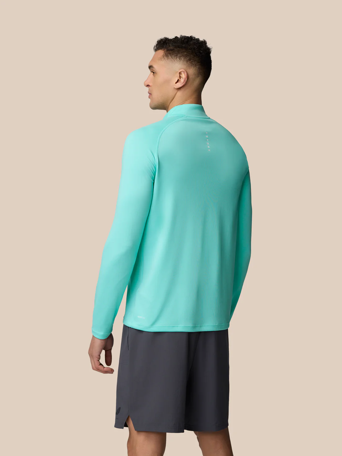 Adapt Training 1/4 Zip Top - Light Aqua