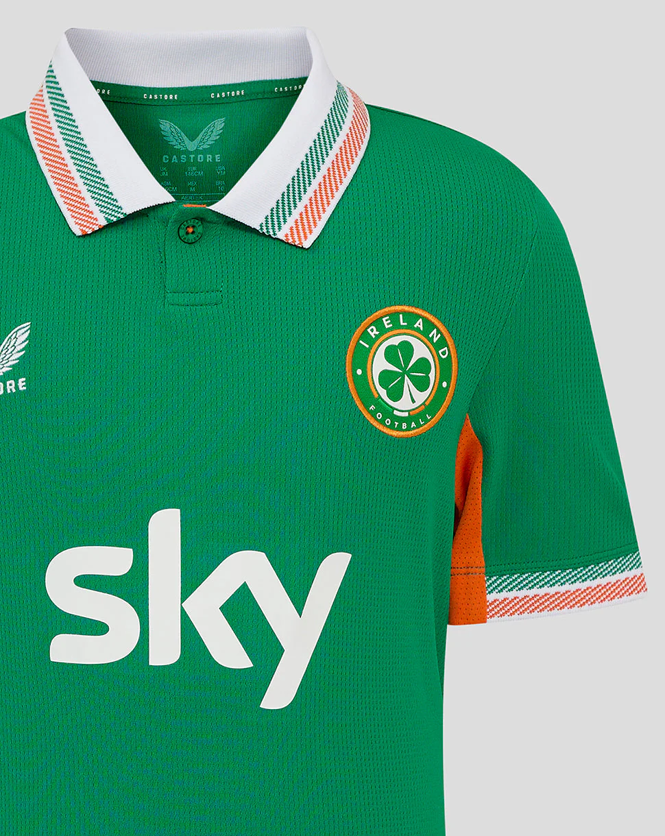 Ireland Junior Home Short Sleeve Shirt 25/26