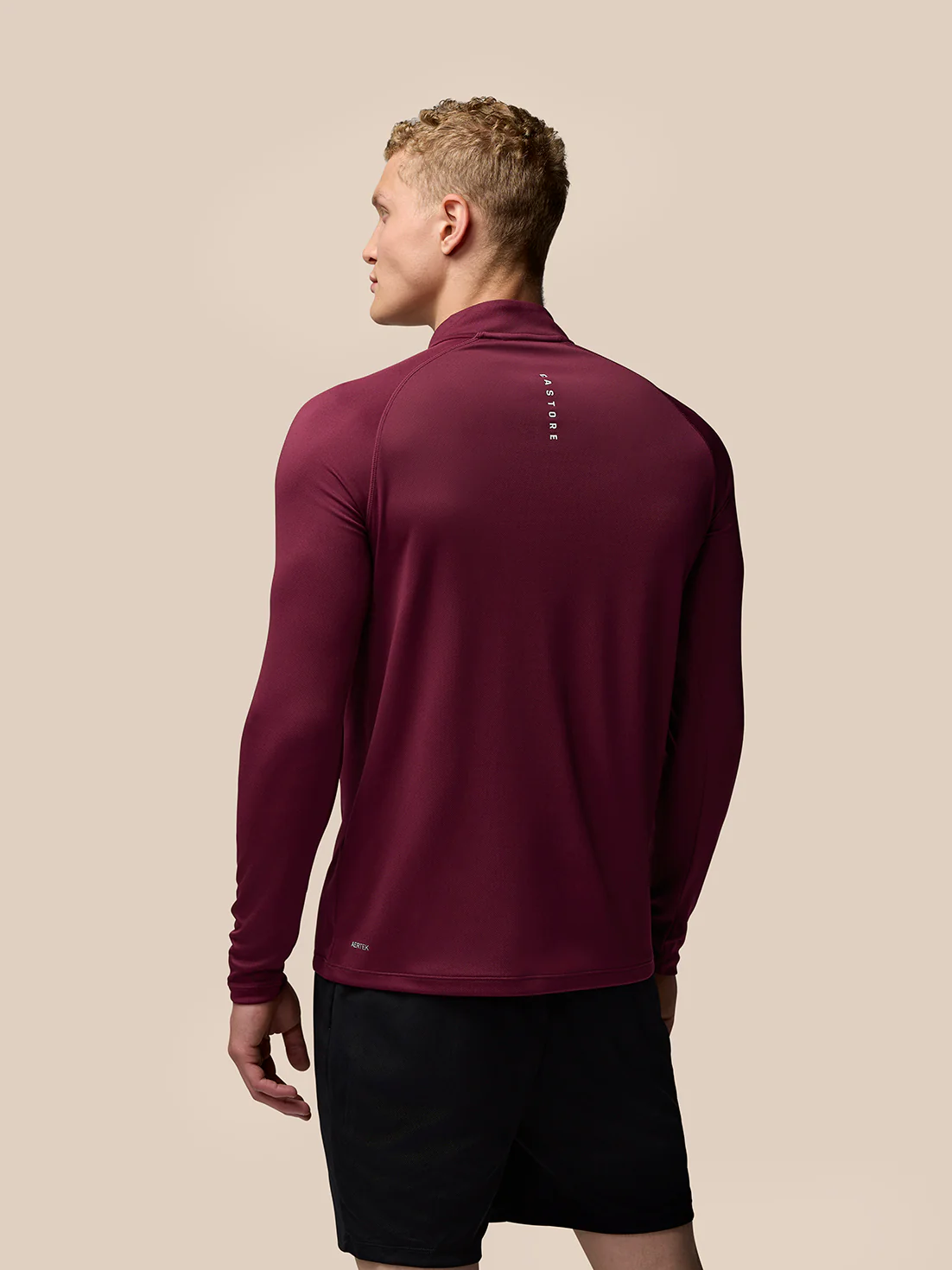 Adapt Training 1/4 Zip Top - Burgundy