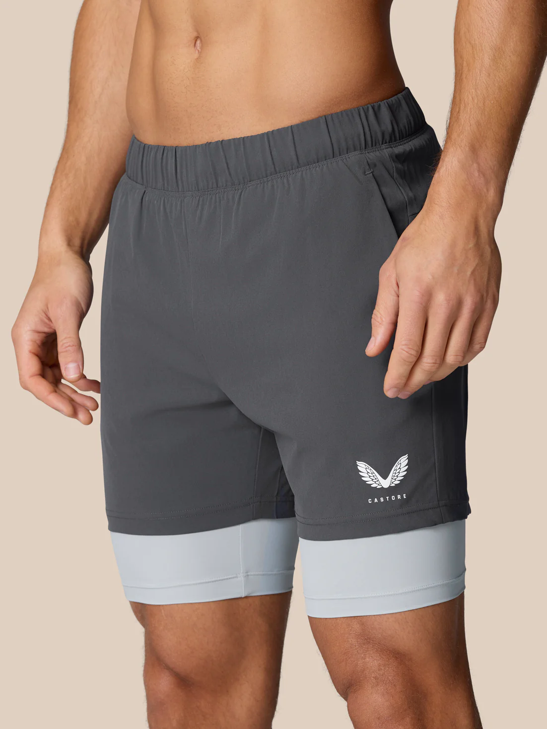 Flow Training 2-In-1 Short - Mid Grey