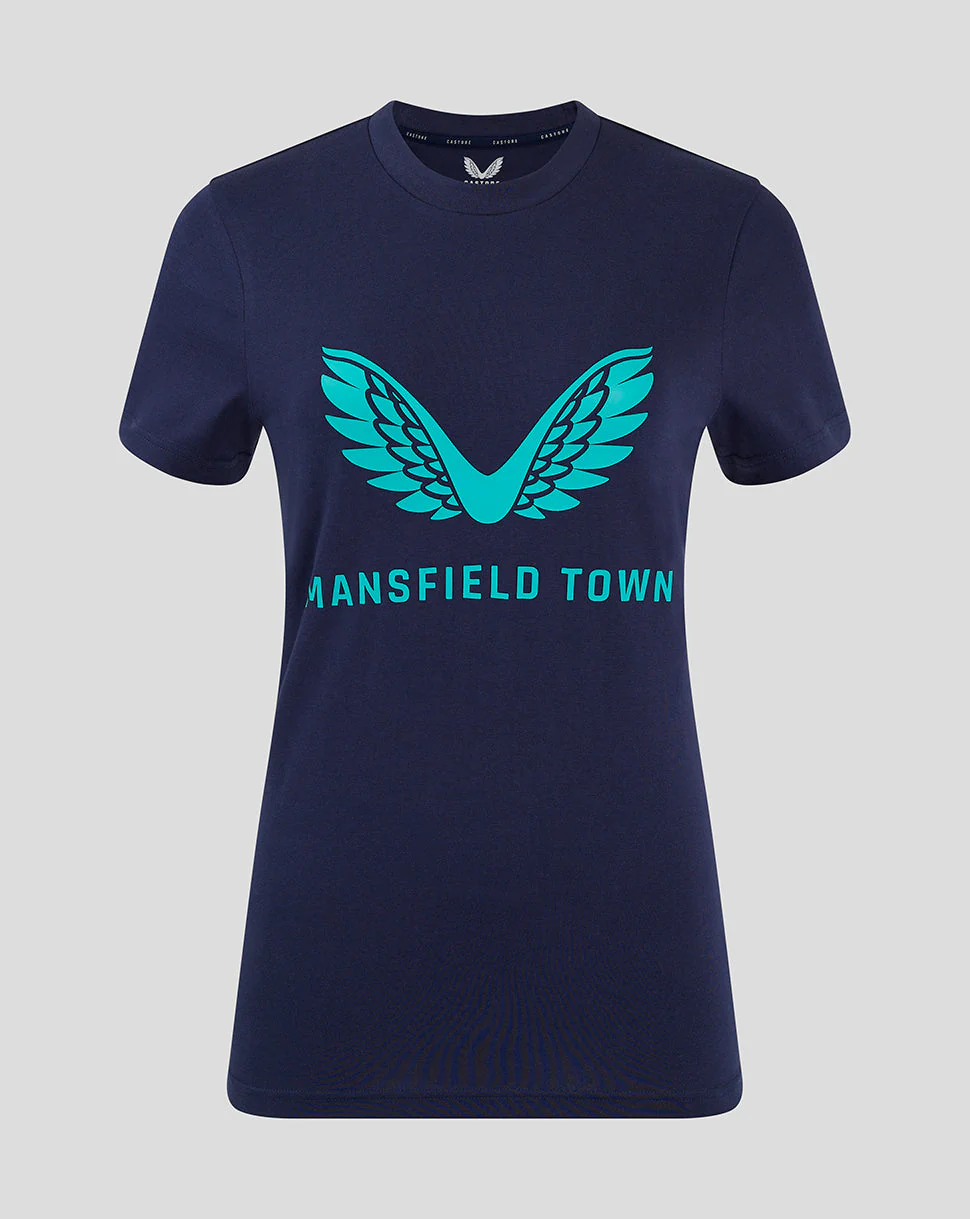 Mansfield Women's 24/25 Training Logo Tee - Navy