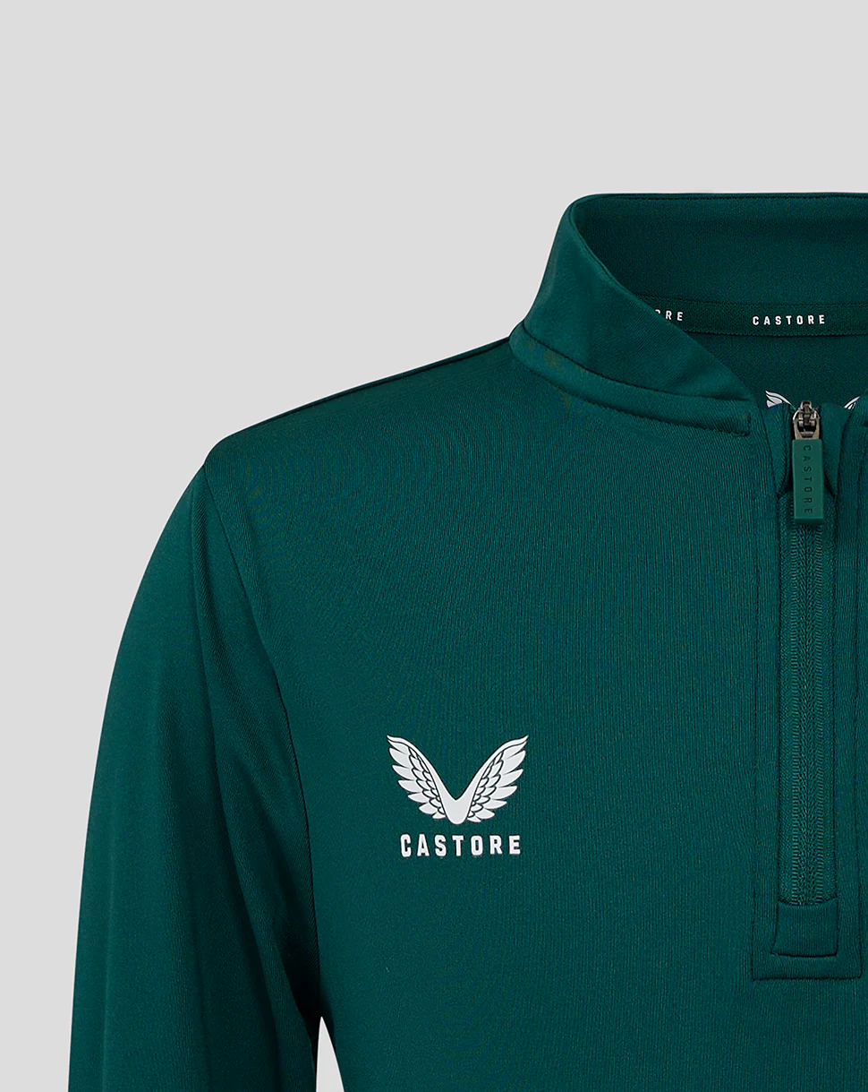 BOMBER NECK 1/4 ZIP - BOTANICAL GARDEN