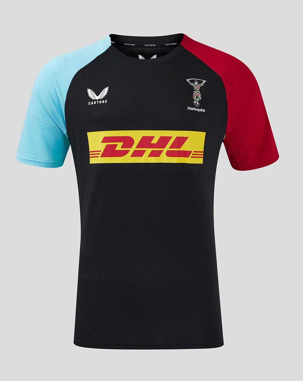 Harlequins Men's 24/25 Short Sleeve Training Tee - Black