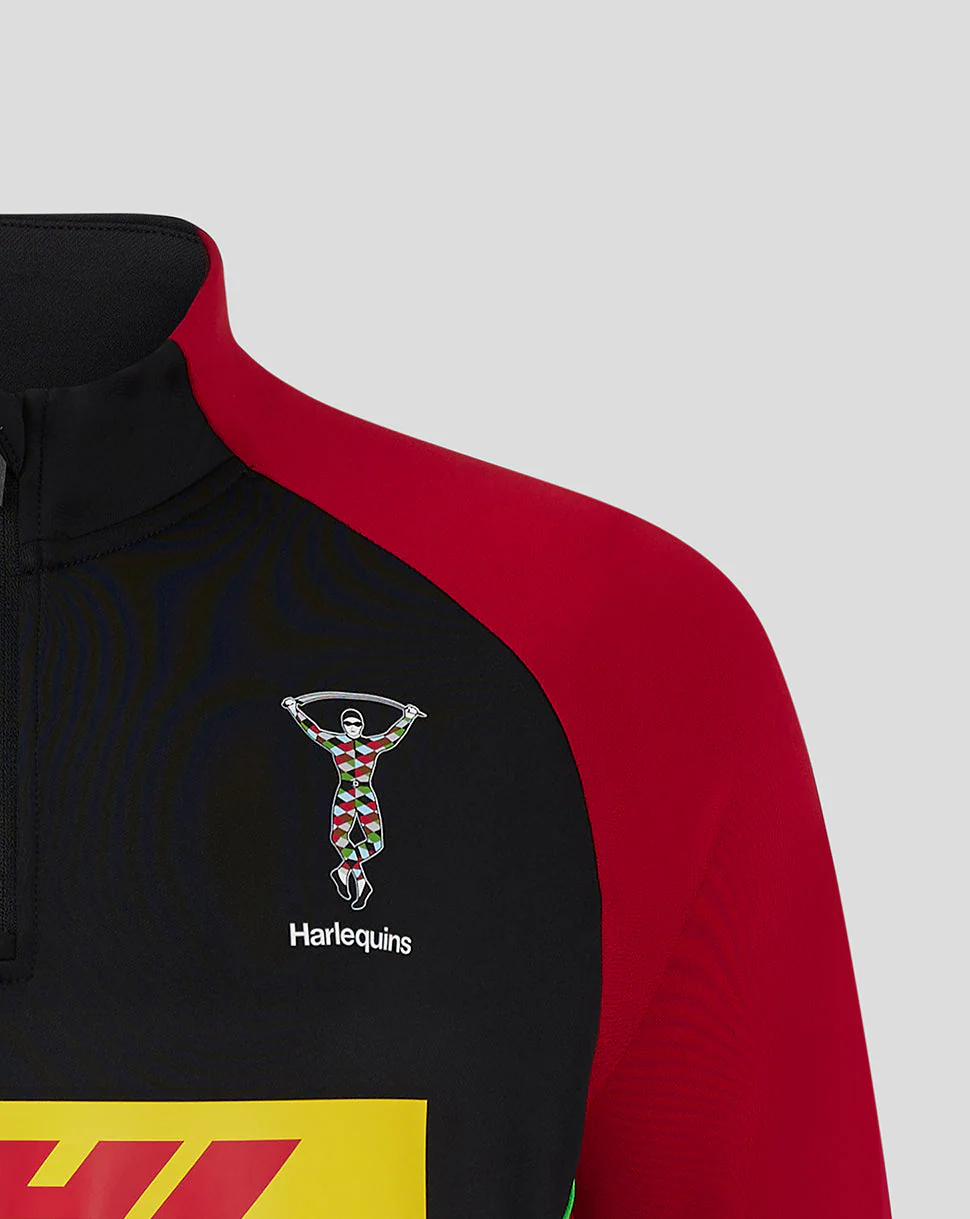 Harlequins Men's 24/25 Training 1/4 Zip - Black