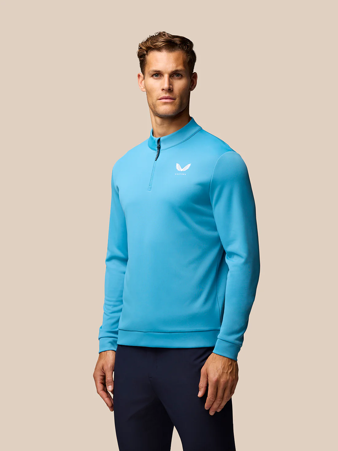 Club Golf 1/4 Zip Top - Corn Blue