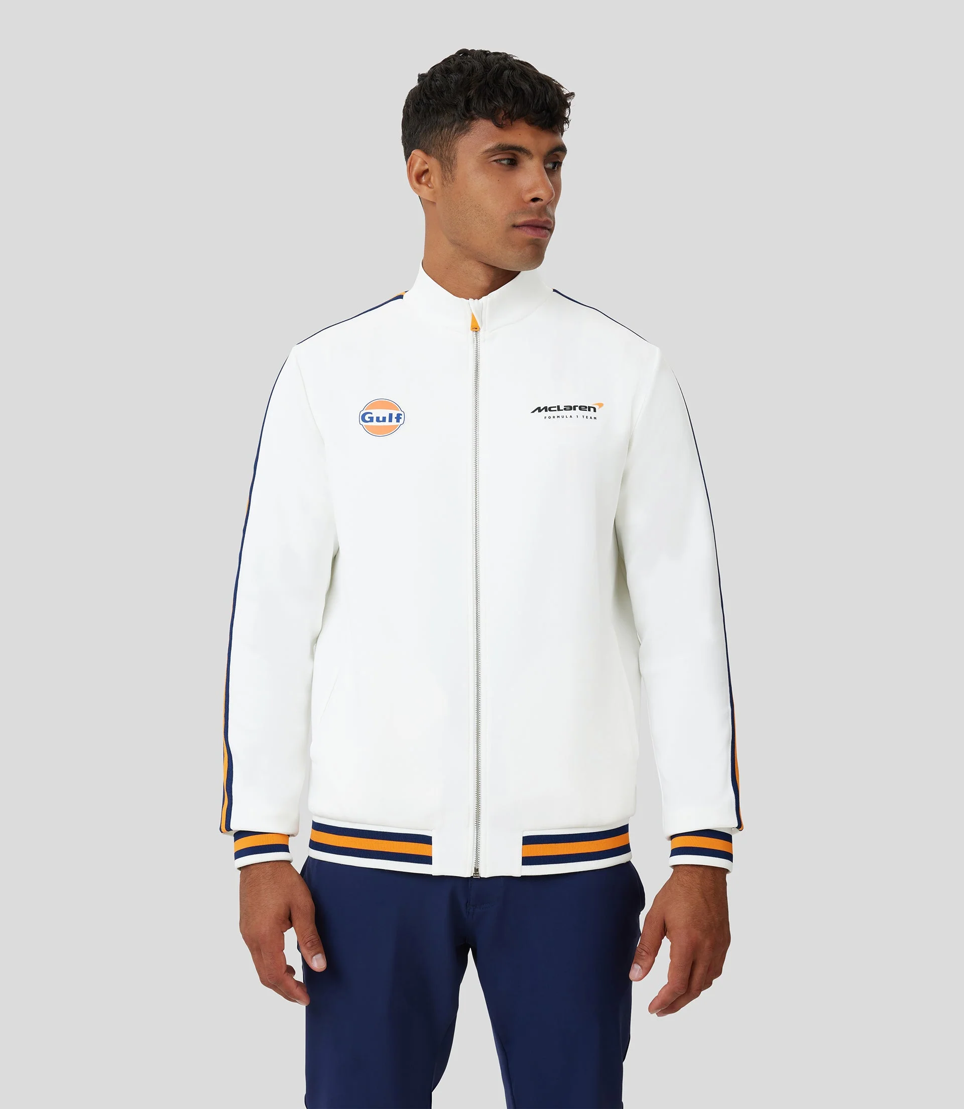 White McLaren Gulf Track Jacket