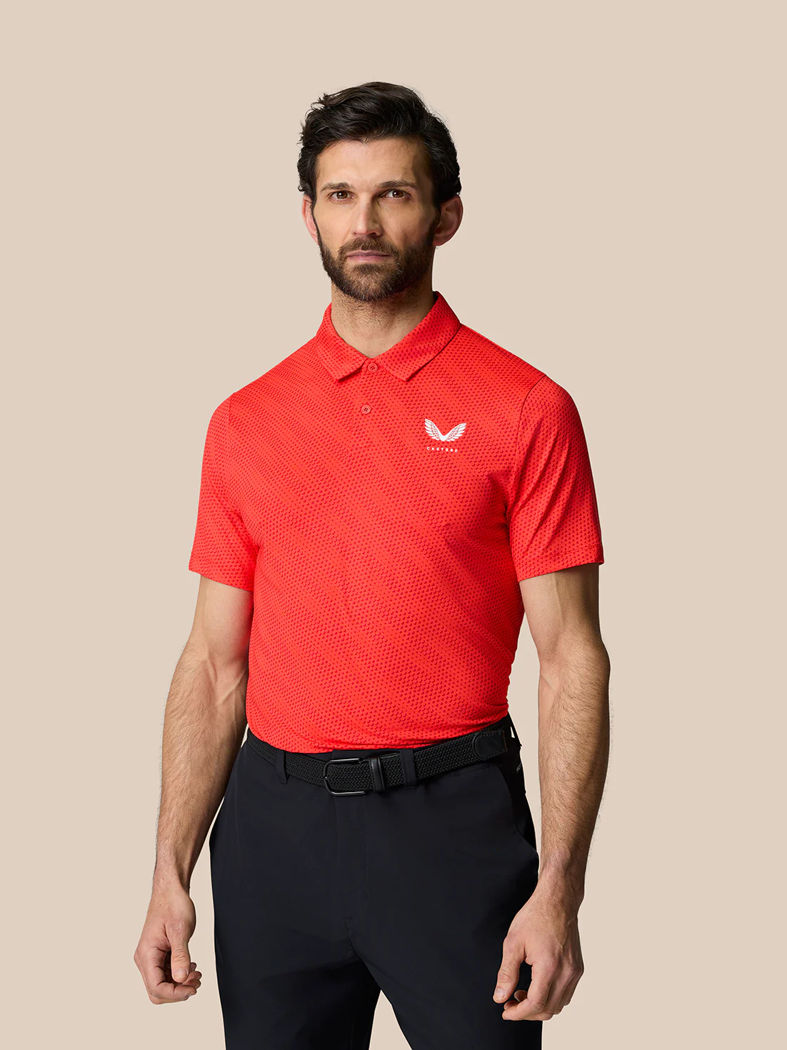 Club Graphic Polo - Poppy Red