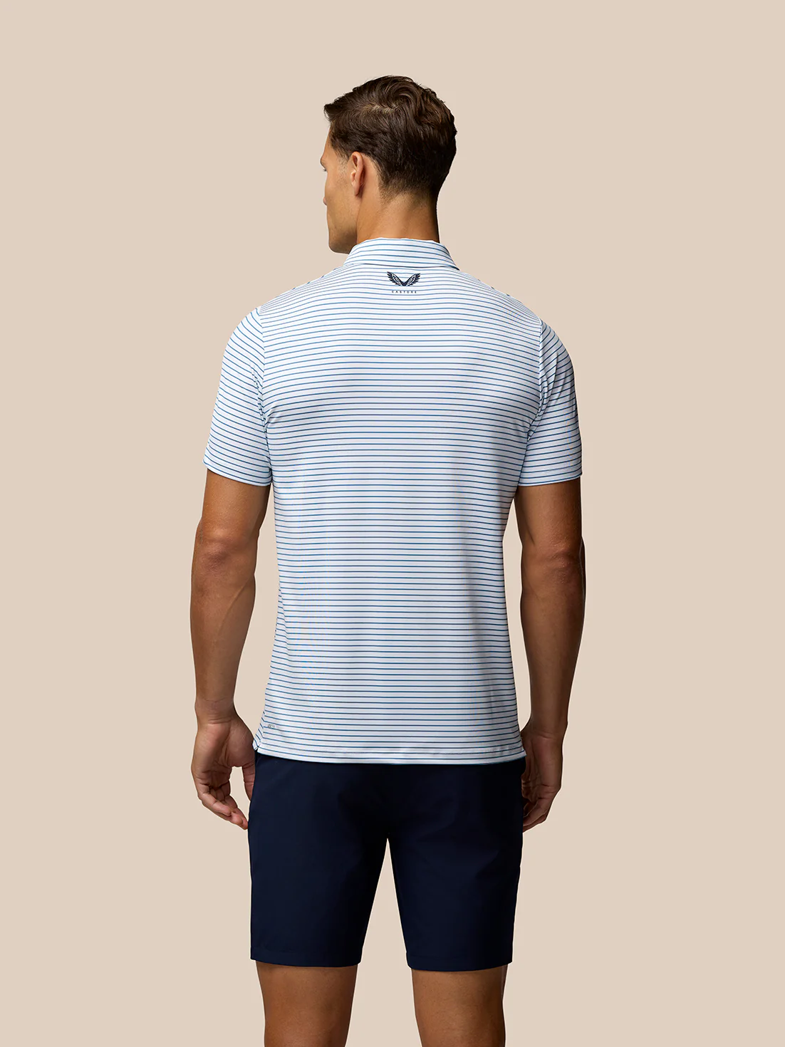 Club Golf Stripe Polo - White