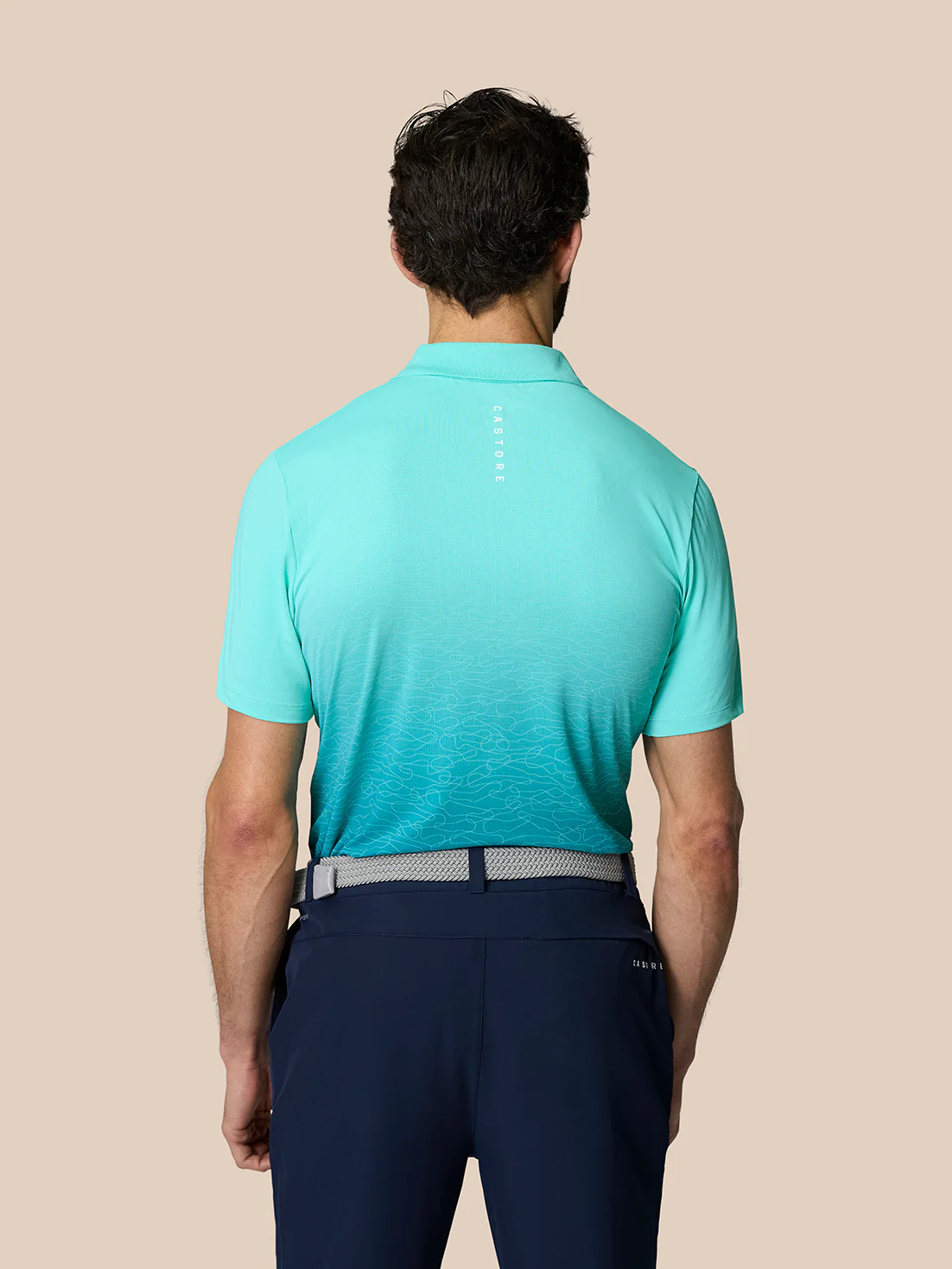 Club Graphic Polo - Light Aqua