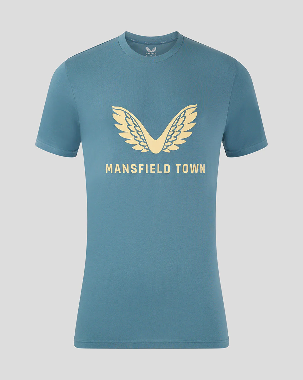 Mansfield Men's 24/25 Training Logo Tee - Light Blue