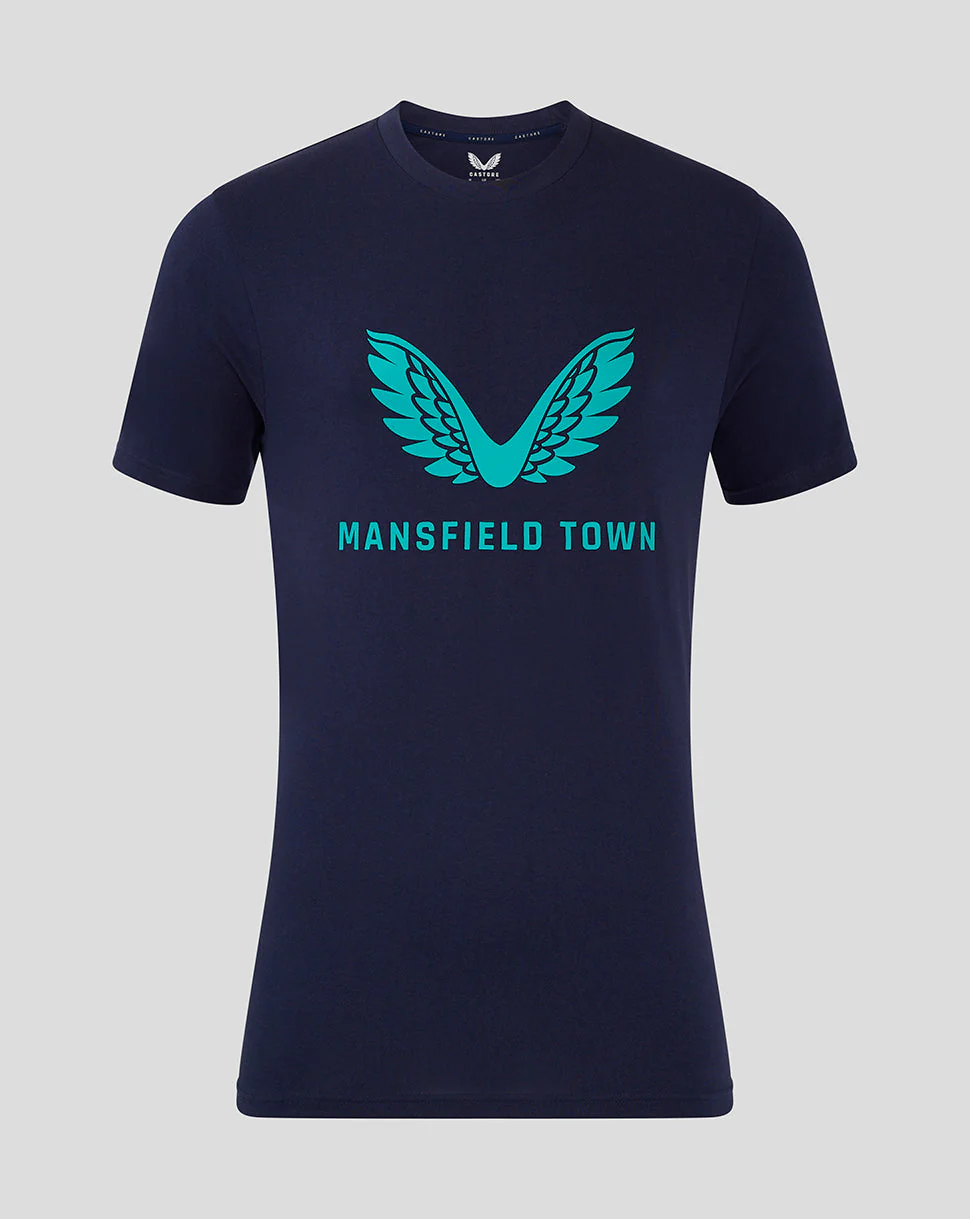 Mansfield Men's 24/25 Training Logo Tee - Navy