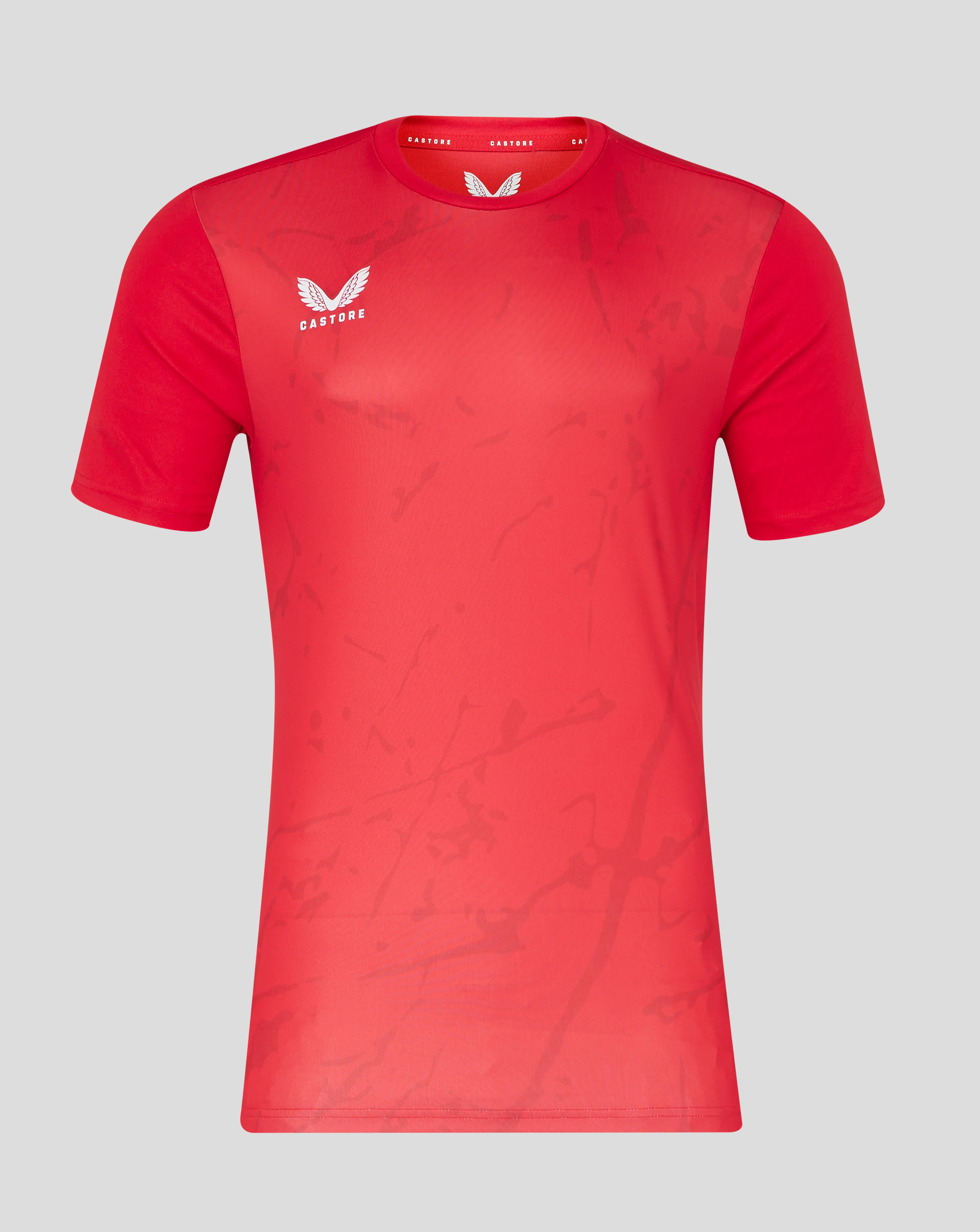 Mens Marble Performance Tee - True Red