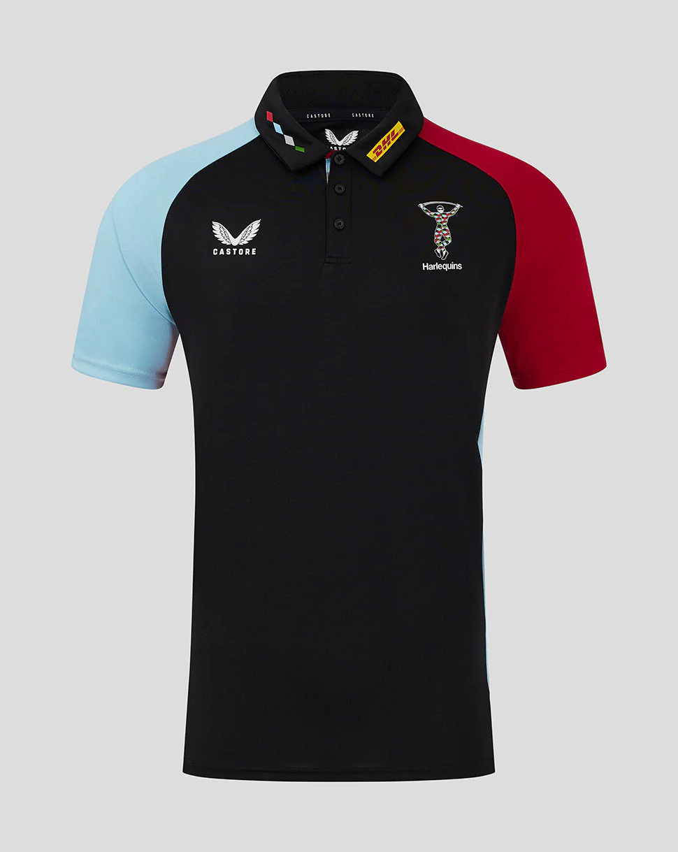 Harlequins Men's 24/25 Training Polo - Black