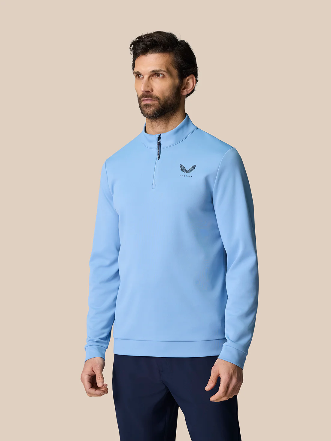 Golf Club Classic 1/4 Zip Top - Sky Blue