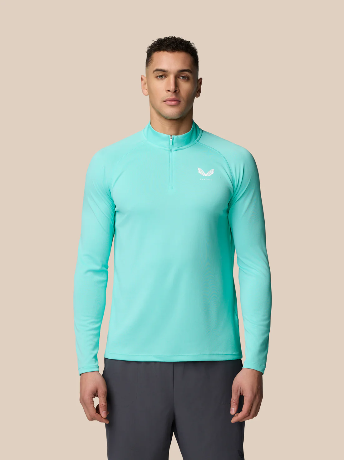 Adapt Training 1/4 Zip Top - Light Aqua