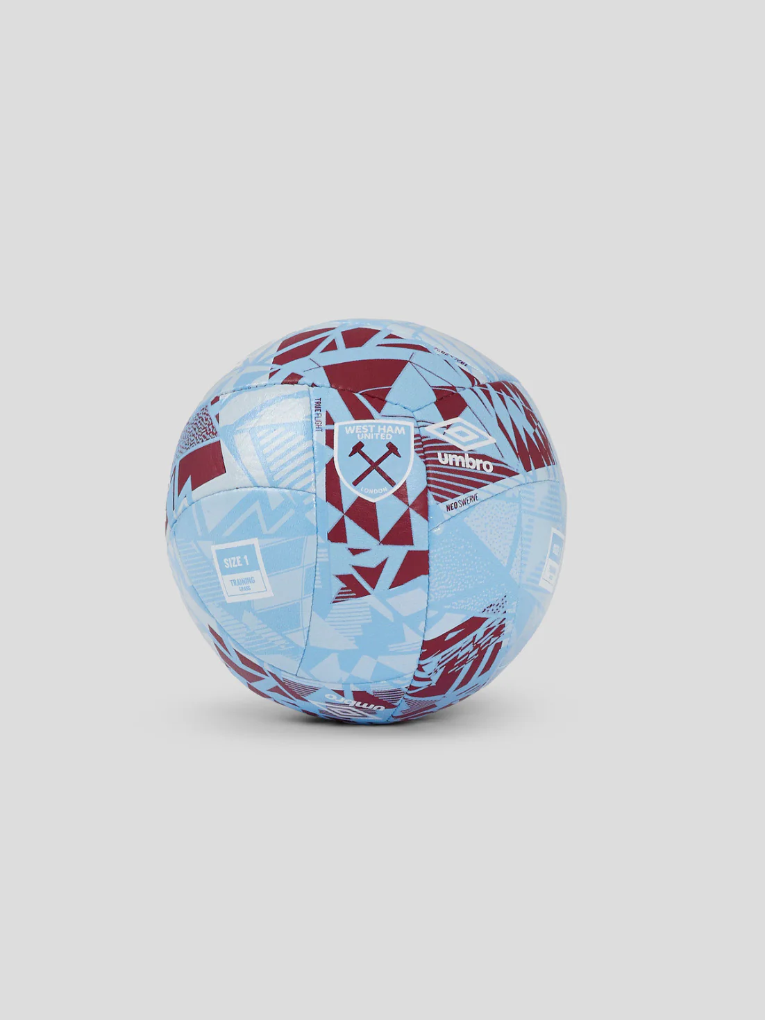 West Ham United Neo Swerve Mini Size 1 Ball - Blue