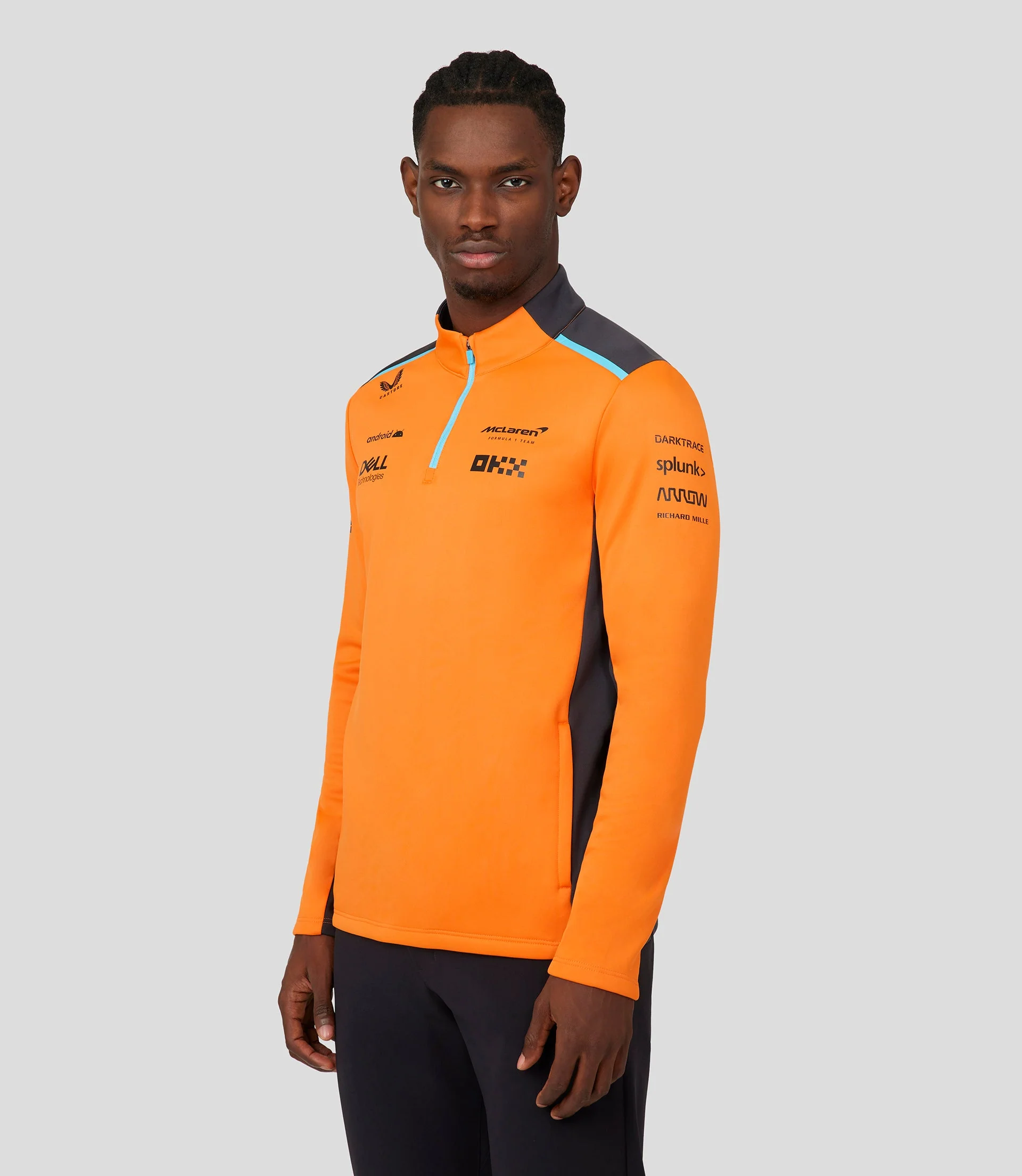McLAREN MEN'S QUARTER ZIP TOP - AUTUMN GLORY