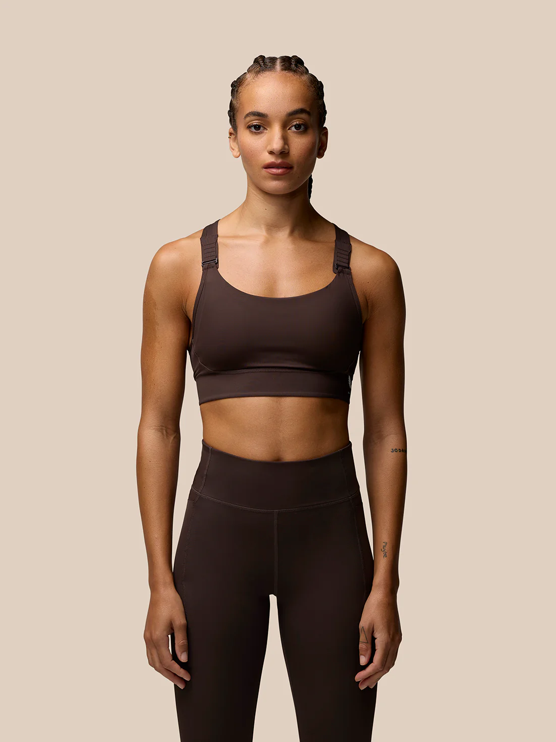 Zone Training Sports Bra - Brown