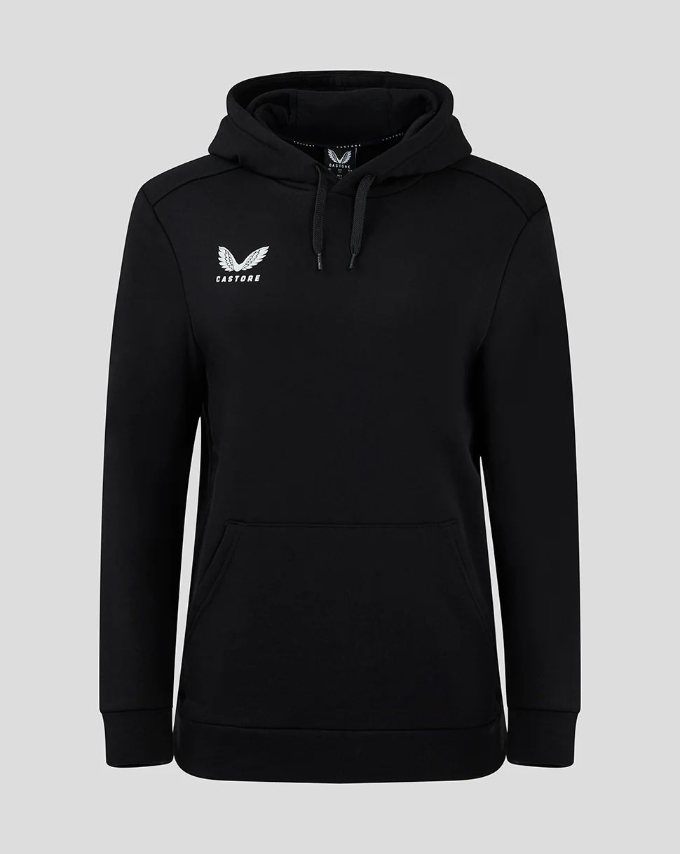 Cotton Rich Brushed Back Hoody - Black