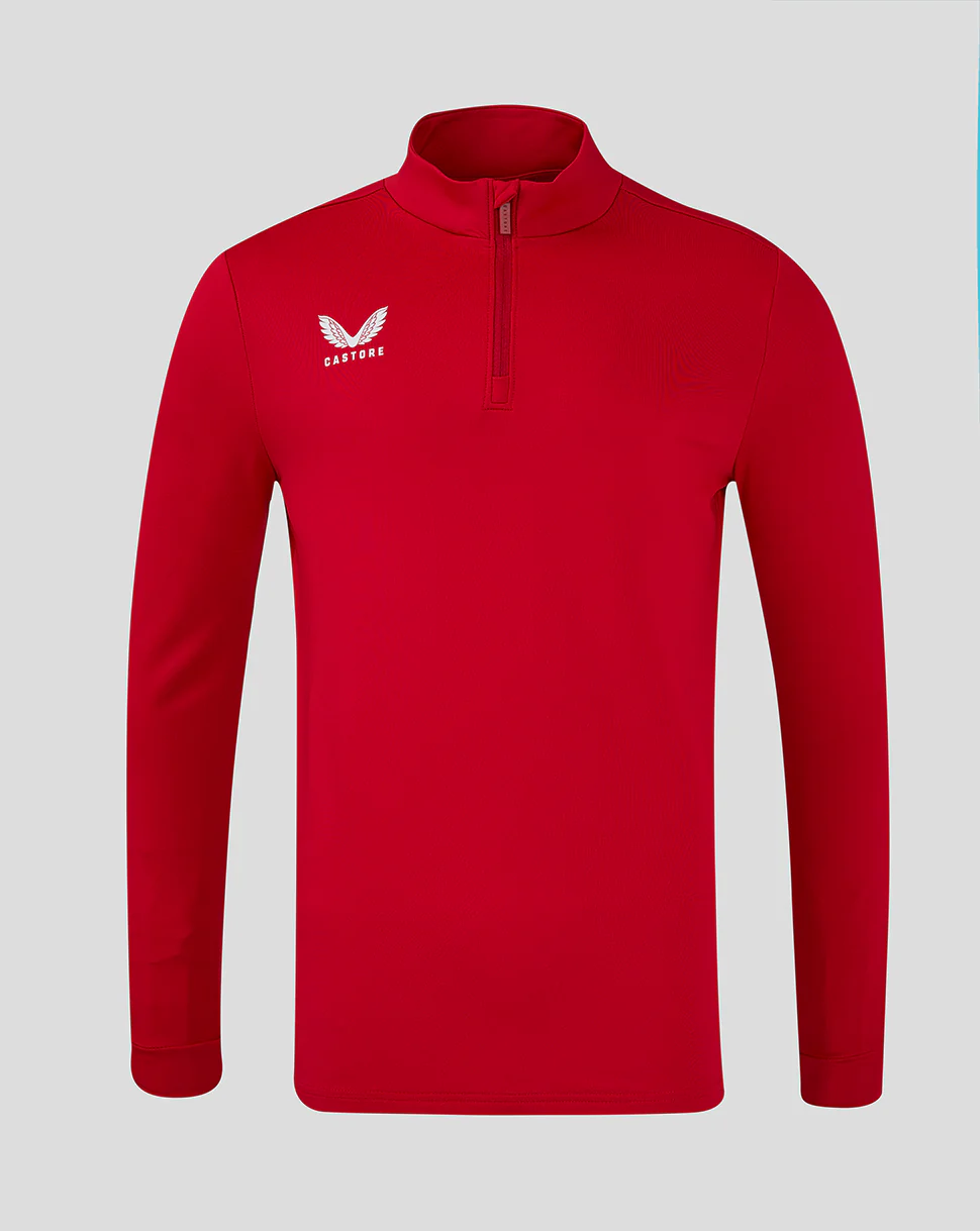 Mens 1/4 Zip - Barbados Cherry