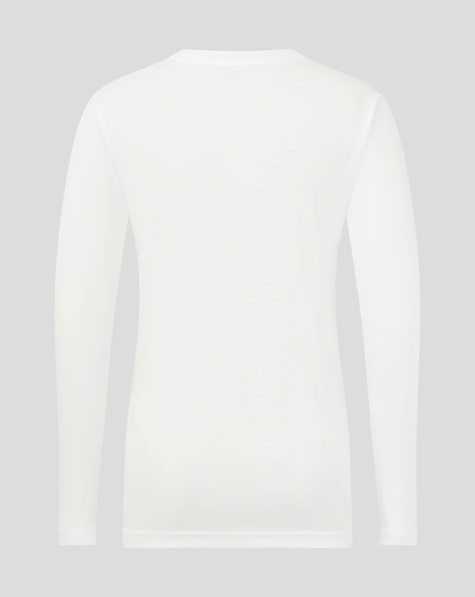 Junior Long Sleeve Performance Tee - White