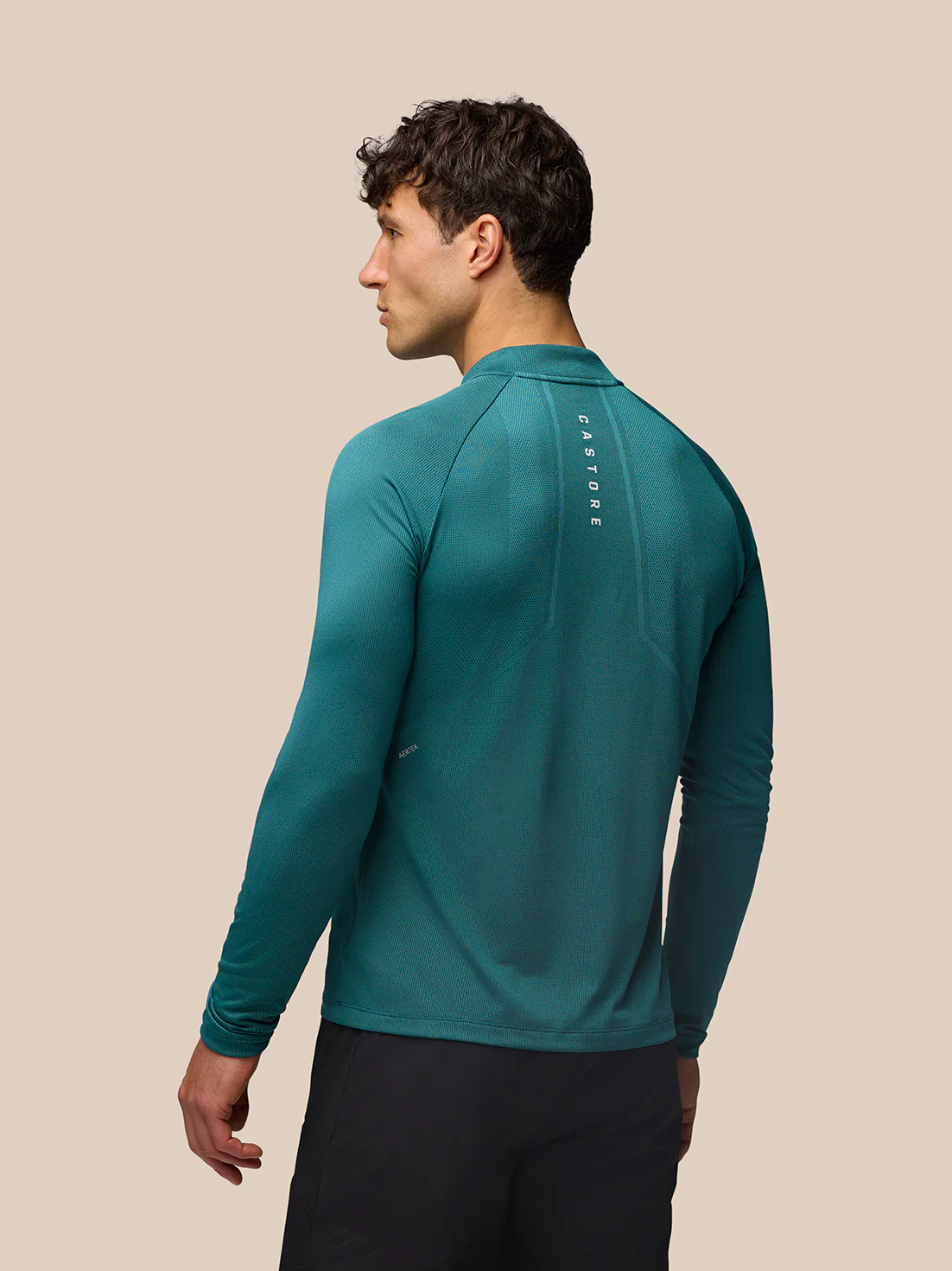 Apex Training 1/4 Zip Top - Aqua