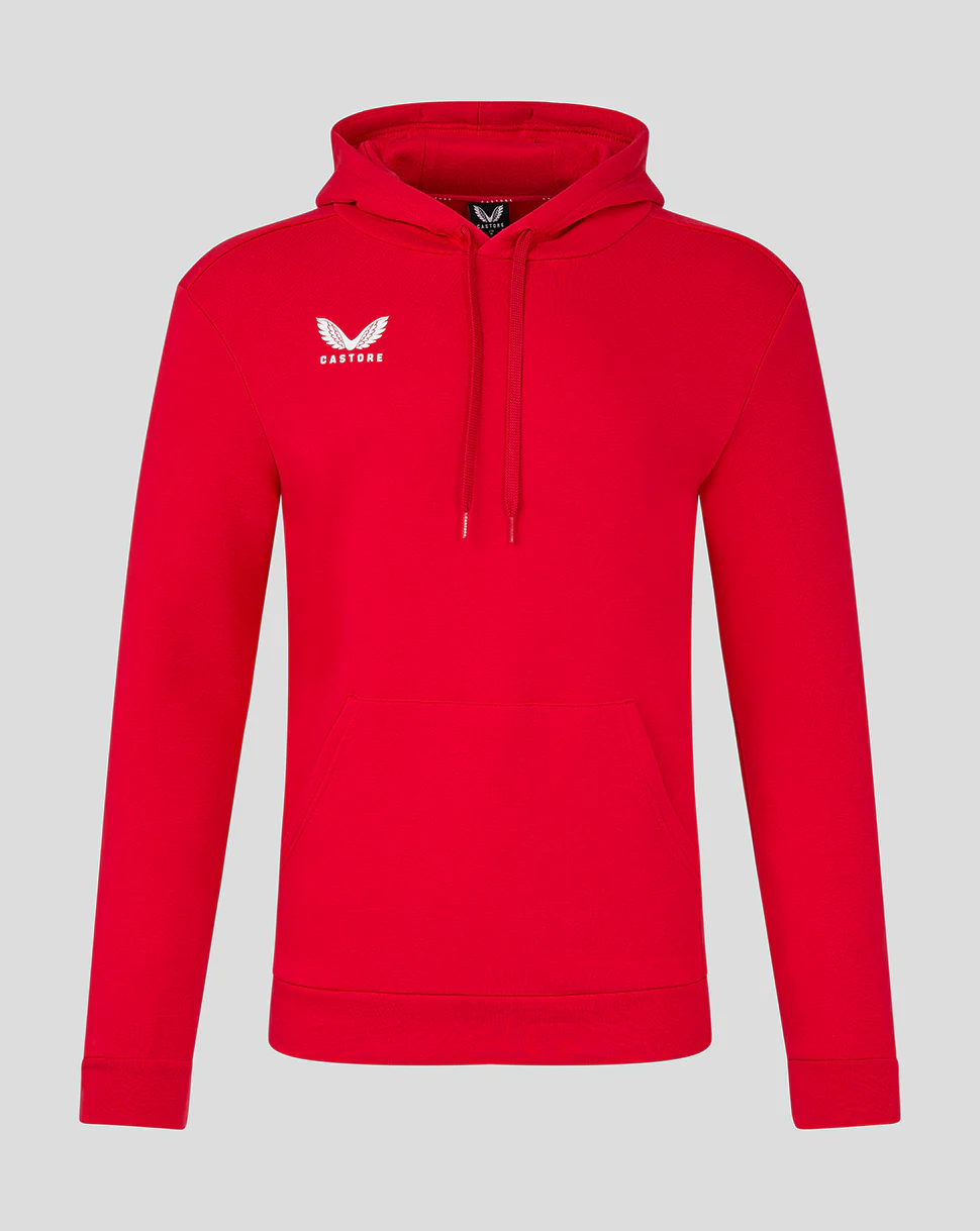 Mens Cotton Leisure Hoodie - True Red