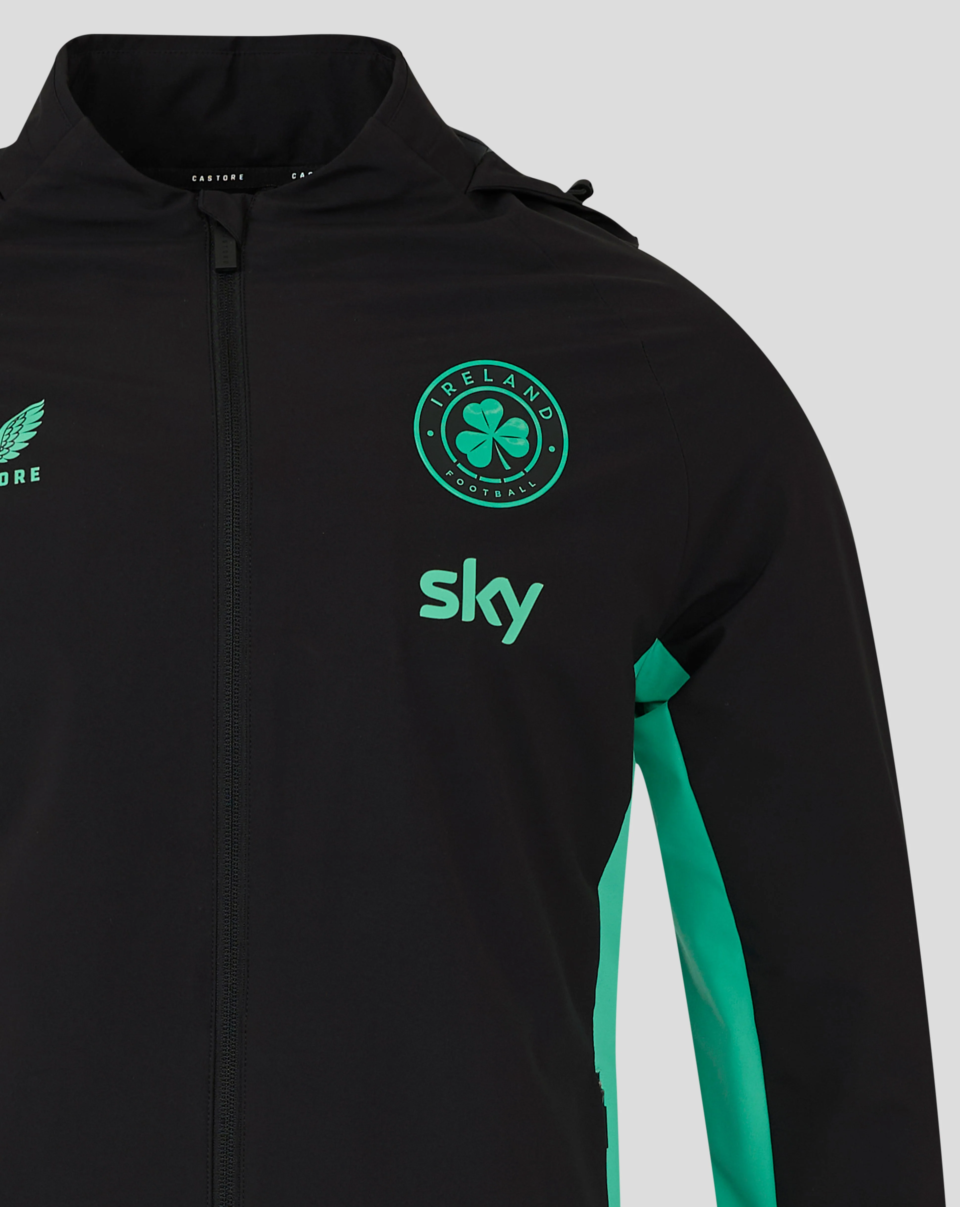 Ireland Men's Training Shower Jacket 25/26 - Caviar