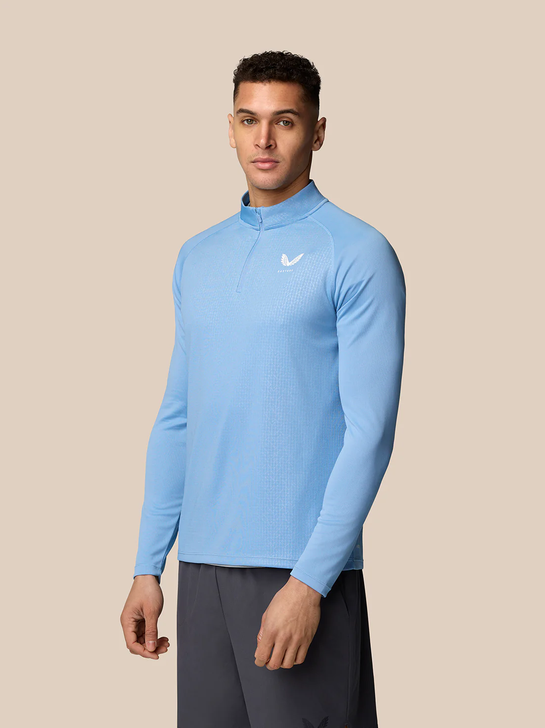 Adapt Training 1/4 Zip Top - Sky Blue