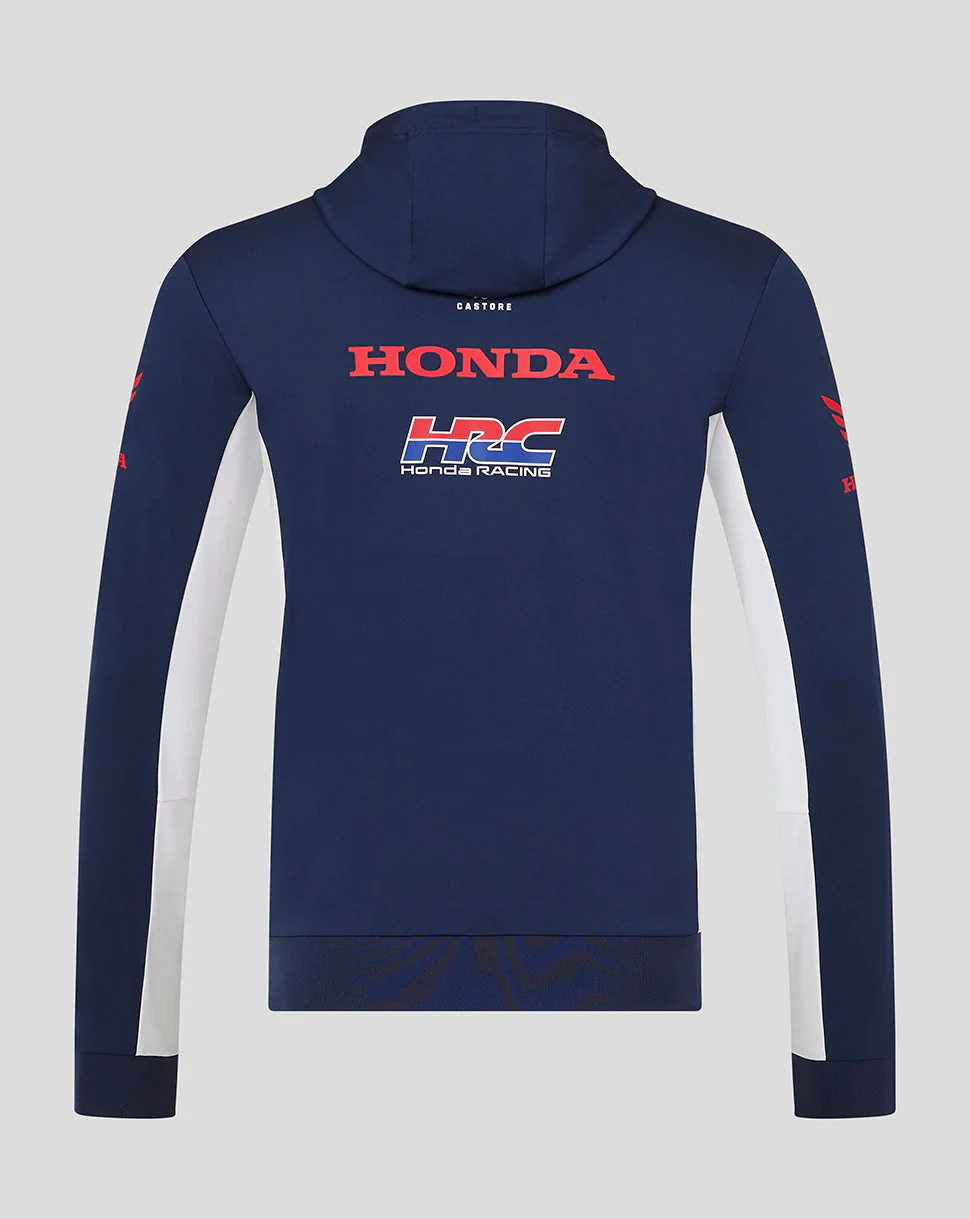 Unisex Honda HRC Zip Up Hoodie - Black Iris