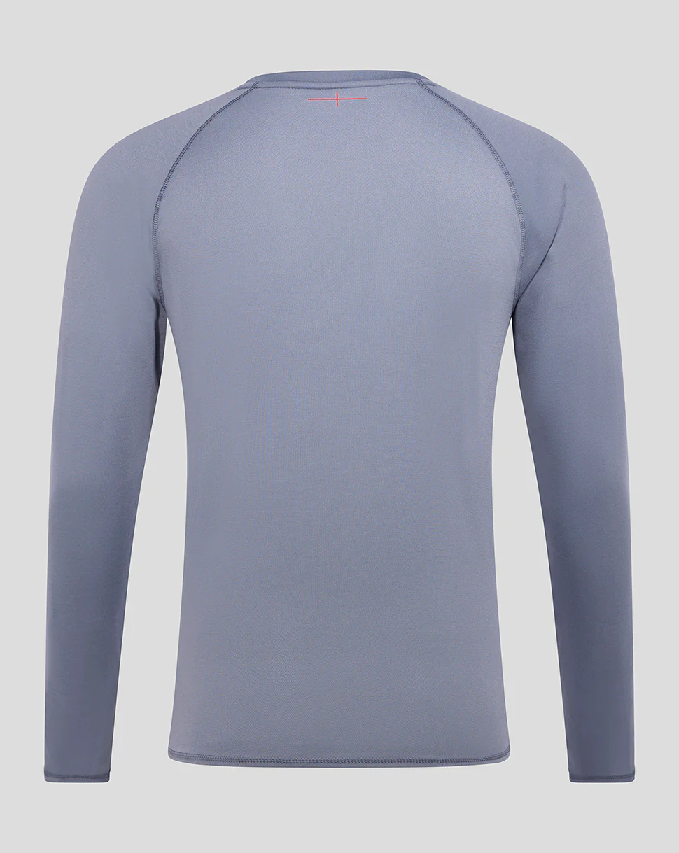 England Rugby Men's Relaxed Training Jersey LS (O2) - Grey